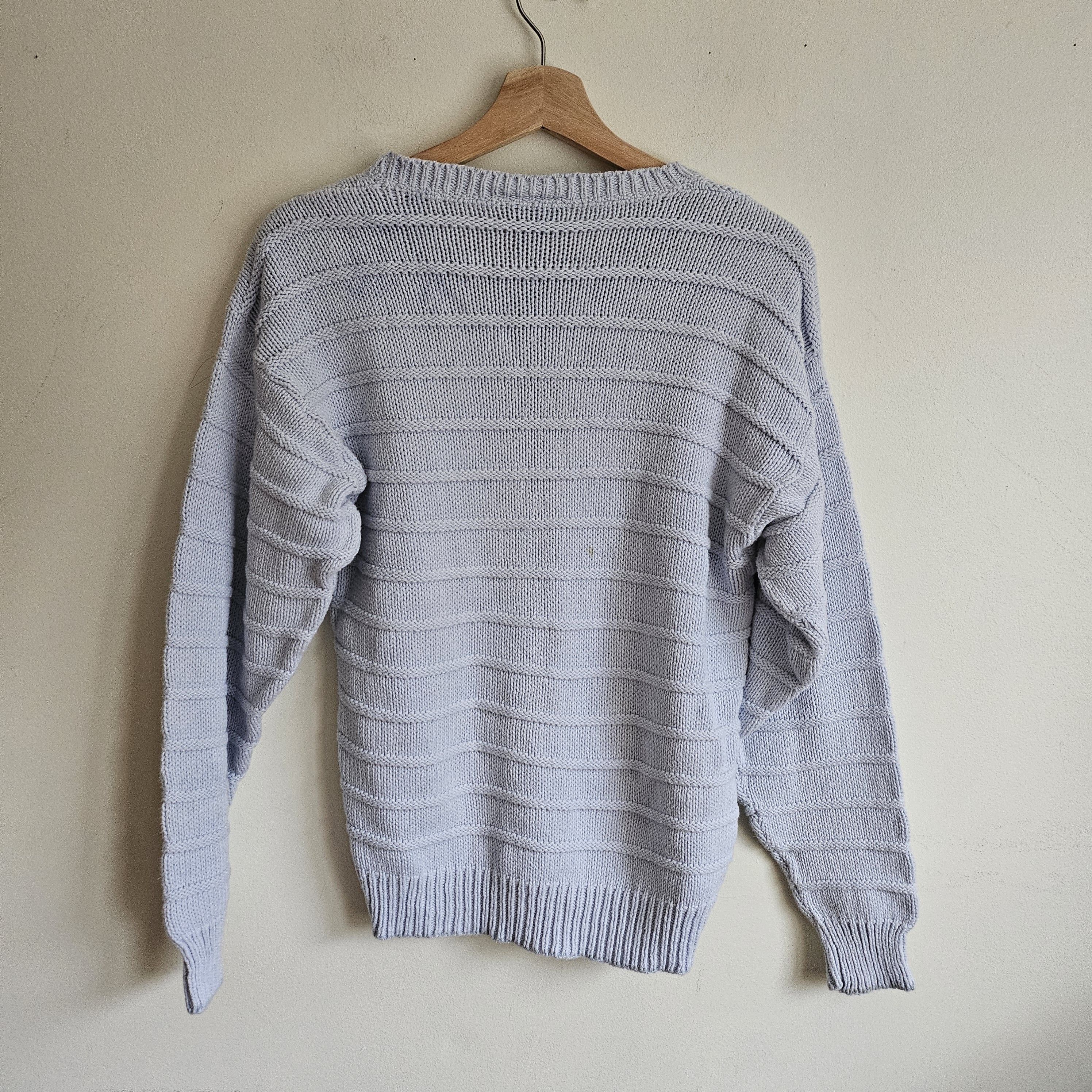 Izod × Vintage Vintage Men’s Izod M Baby Blue 100% Cotton Pullover Sweater Size US M / EU 48-50 / 2 - 3 Thumbnail