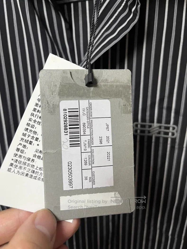 Balenciaga Balenciaga Black Stripe Layered Look Short Sleeve Shirt. Size US M / EU 48-50 / 2 - 5 Thumbnail