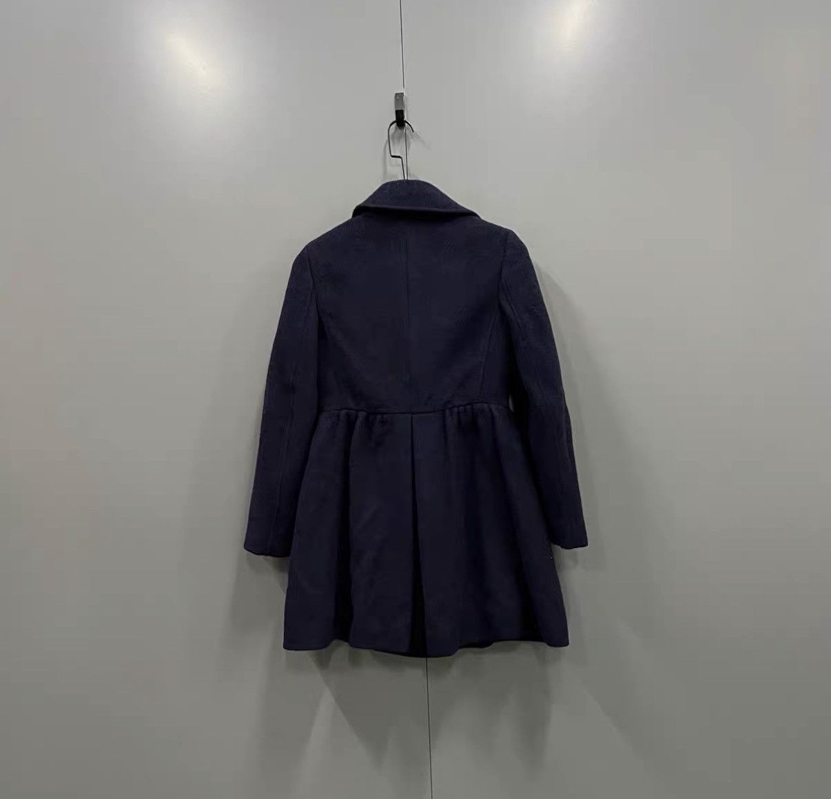Valentino Valentino Navy Double-Breasted Coat J41 Size S / US 4 / IT 40 - 2 Thumbnail