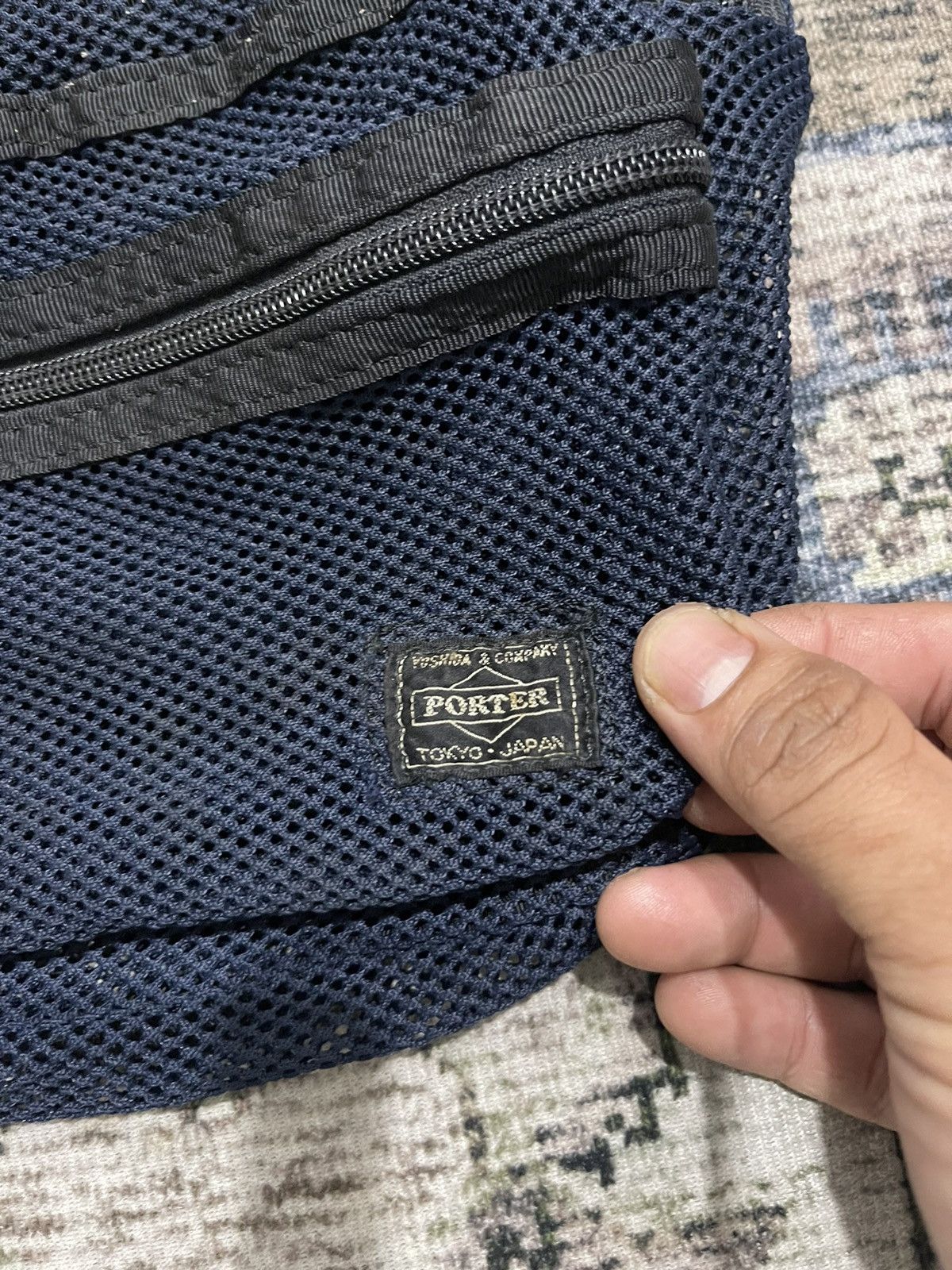 Japanese Brand × Porter × Vintage 🔥Vintage PORTER Tokyo Japan Full Mesh Daily Backpack Size ONE SIZE - 12 Thumbnail