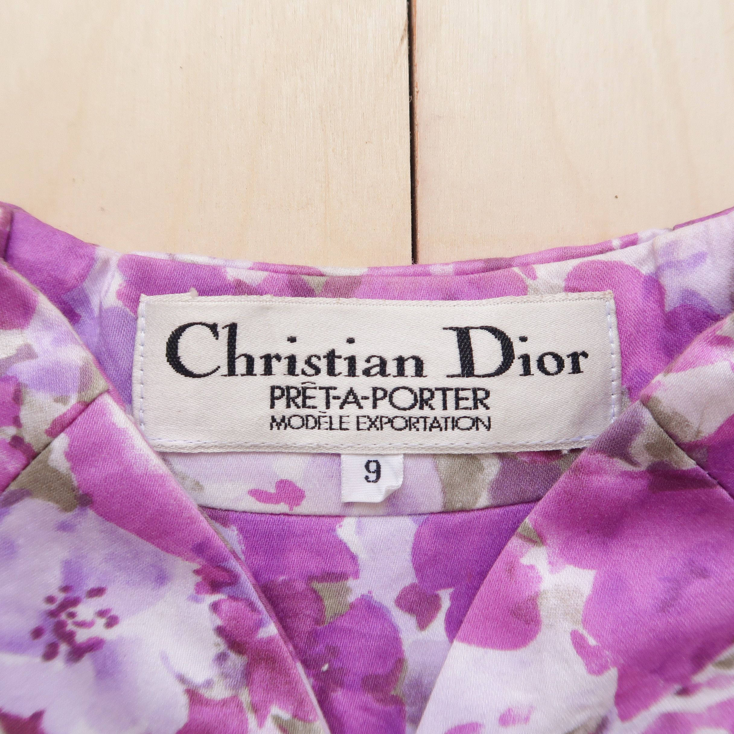 Dior 1990s Christian Dior Jacquard Floral Blazer Jacket Size M / US 6-8 / IT 42-44 - 4 Thumbnail