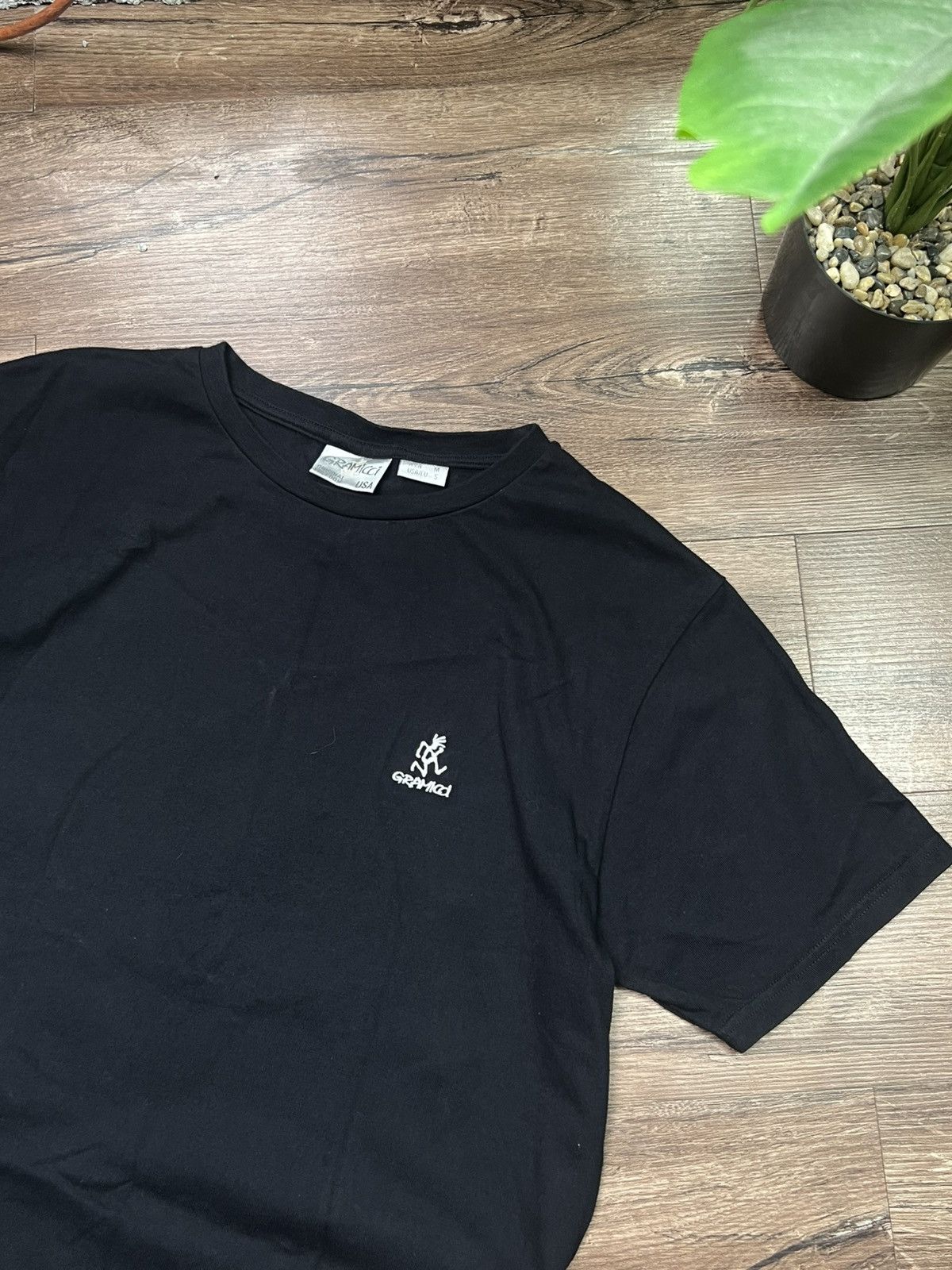 Gramicci GRAMICCI BIG LOGO GORPCORE BLACK T-SHIRT USA Size US S / EU 44-46 / 1 - 6 Thumbnail