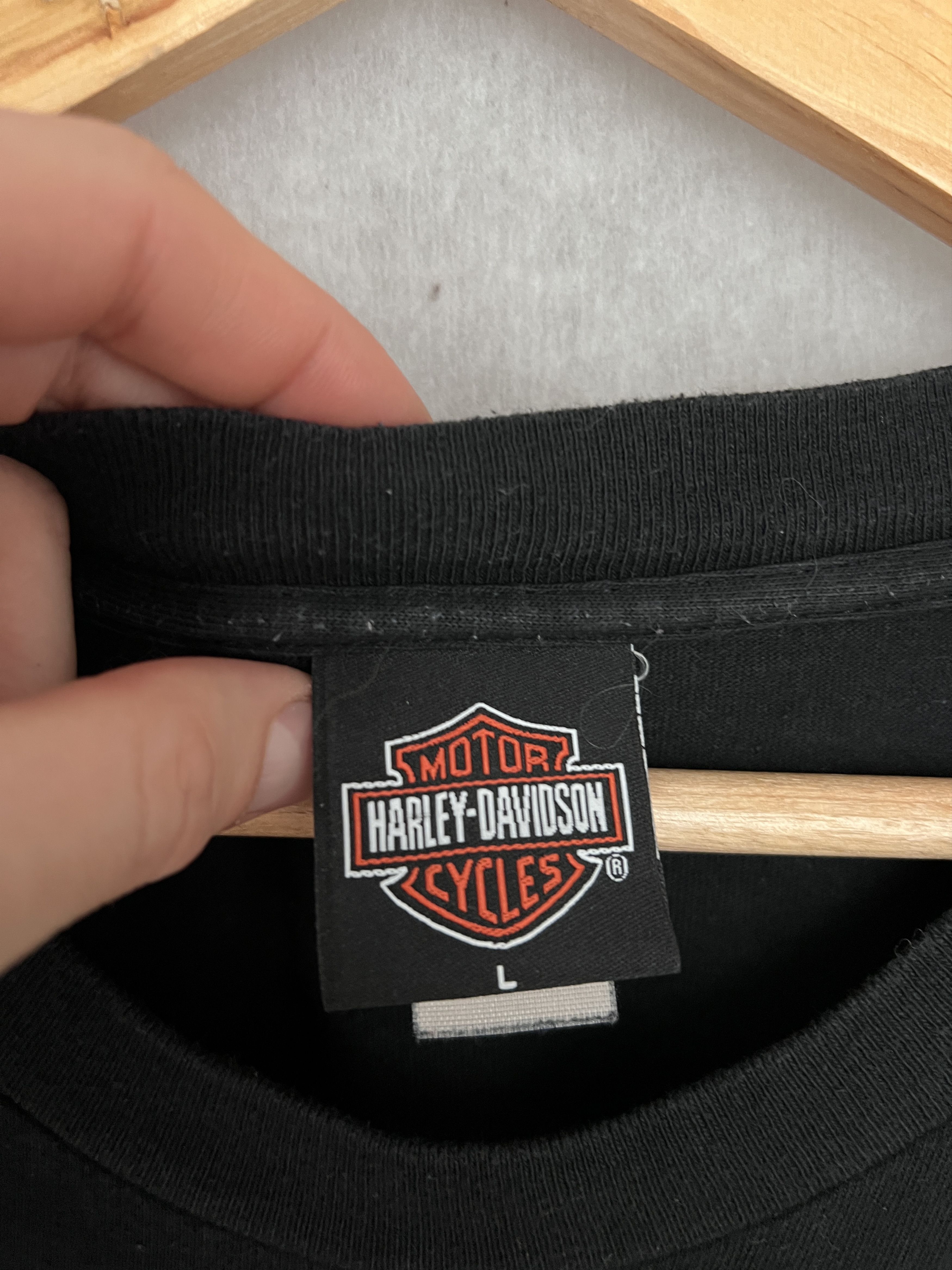 Harley Davidson 2002 Harley Davidson USA OG logo t shirt El Paso Texas tee L Size US L / EU 52-54 / 3 - 12 Thumbnail