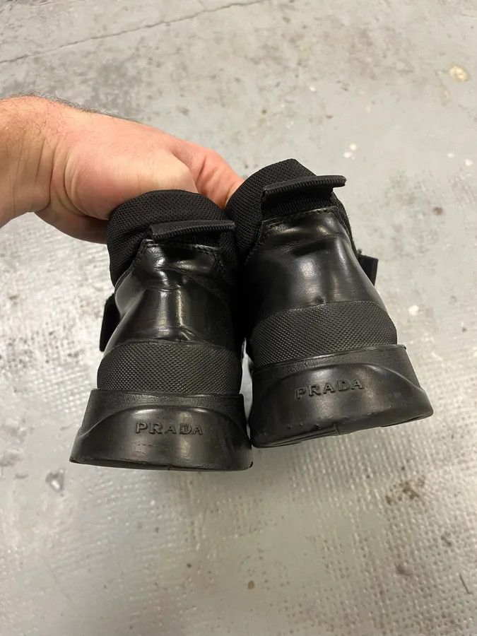 Prada FW2000 Prada Black Strapped Leather Boots Size US 9.5 / EU 42-43 - 4 Thumbnail