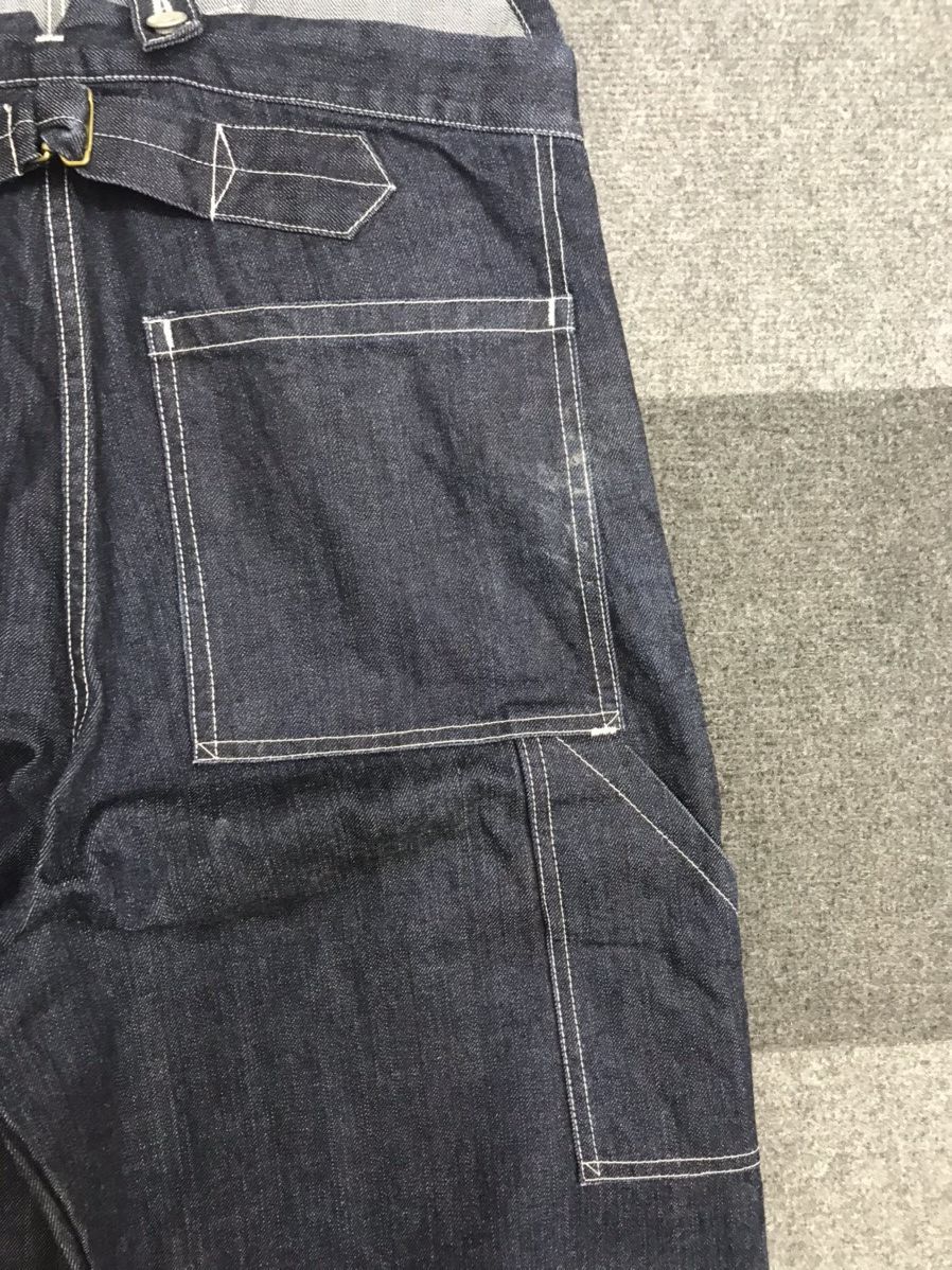 Dry Bones DRY BONES Japan Fish Tail Cinch Back Biker Denim Overall Size US 32 / EU 48 - 9 Thumbnail