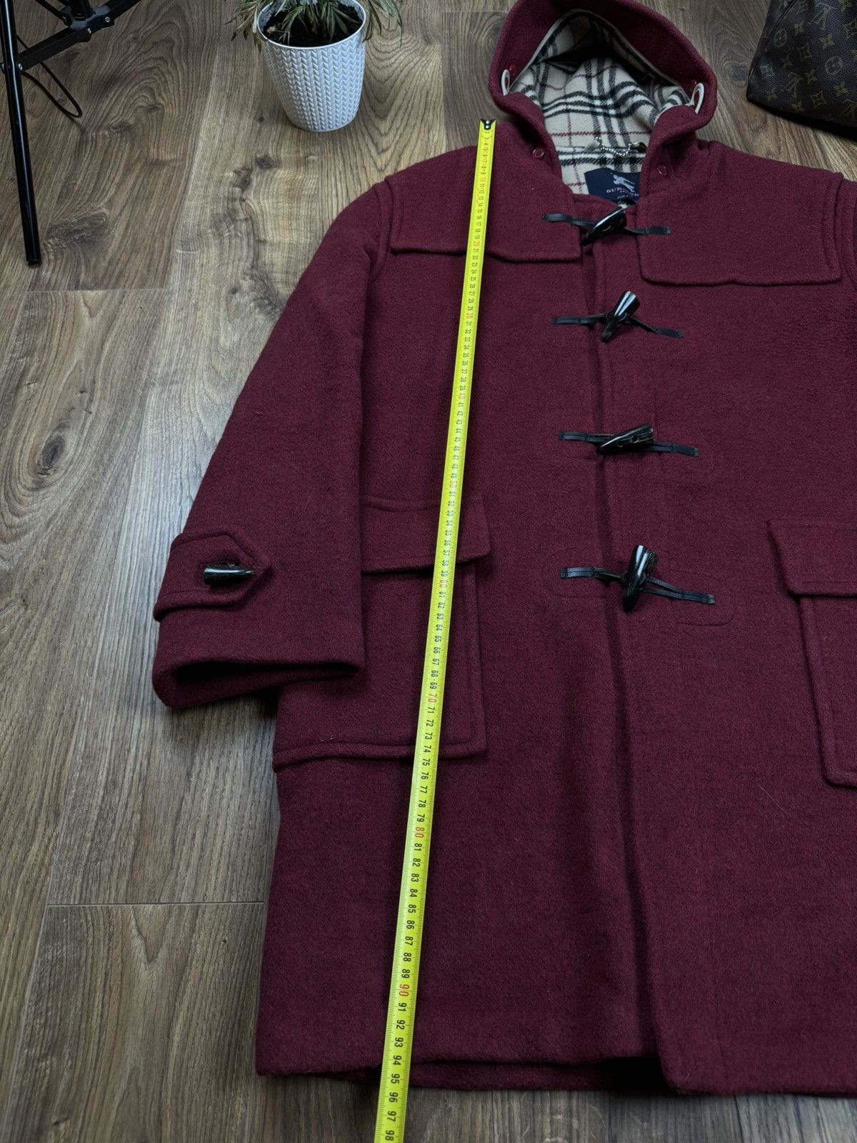 Burberry Wool duffle coat Burberry Nova Check original luxury item Size US XL / EU 56 / 4 - 6 Thumbnail