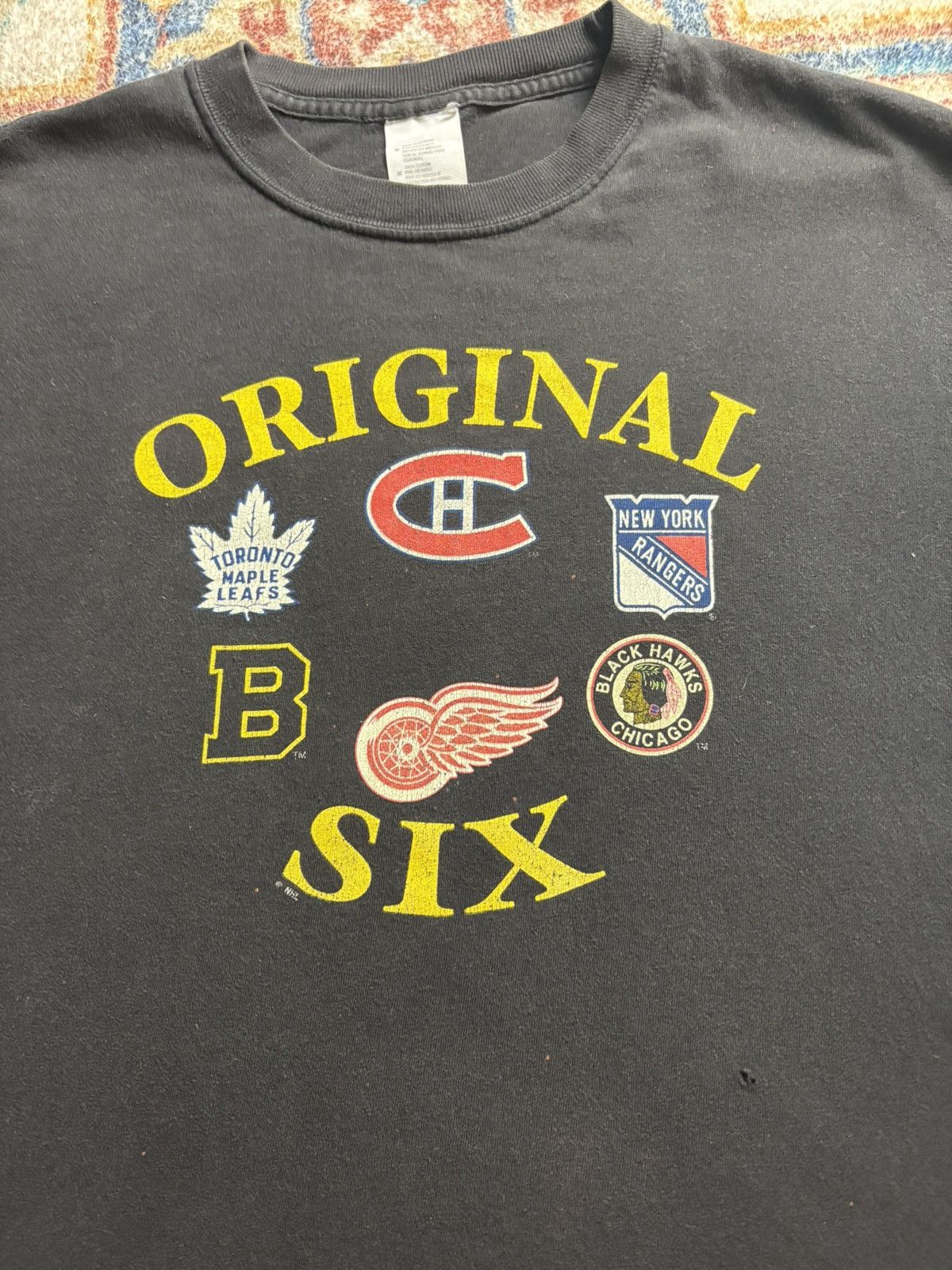 Vintage Vintage NHL The Original Six Hockey T-shirt Medium Size US M / EU 48-50 / 2 - 4 Thumbnail