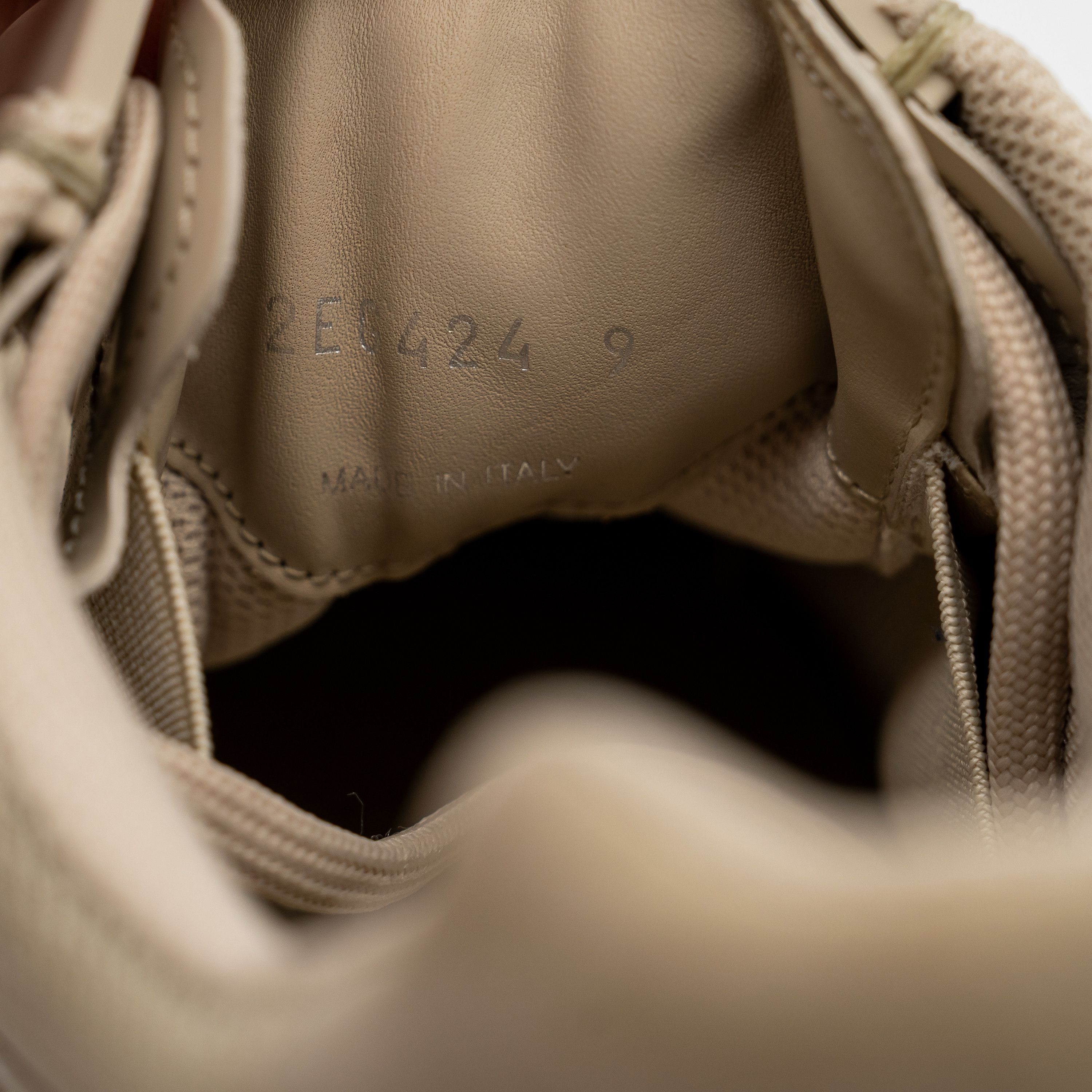 Prada 9uk 10 US Prada Systeme Leather Sneakers Beige Desert Tan Size US 10 / EU 43 - 11 Thumbnail