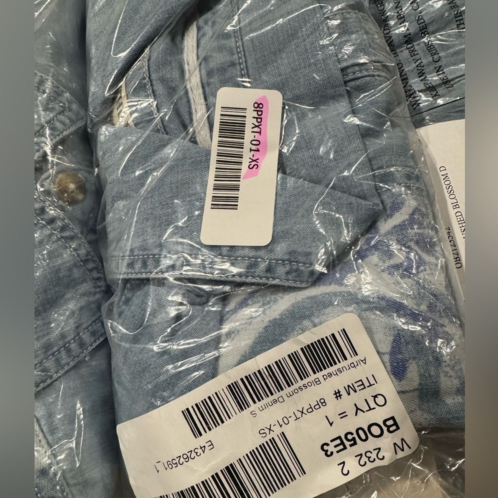 Free People Free People Free Airbrushed Blossom Denim Top - Women's Size XS / US 0-2 / IT 36-38 - 9 Thumbnail