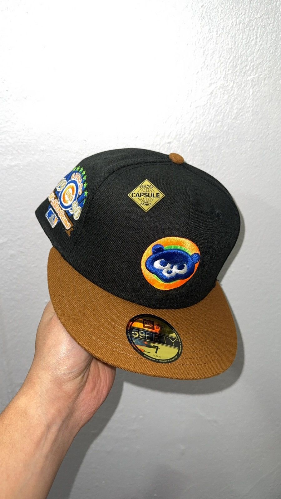 New Era New Era 59fifty Black Chicago Cubs fitted hat size 7 Size ONE SIZE - 1 Thumbnail