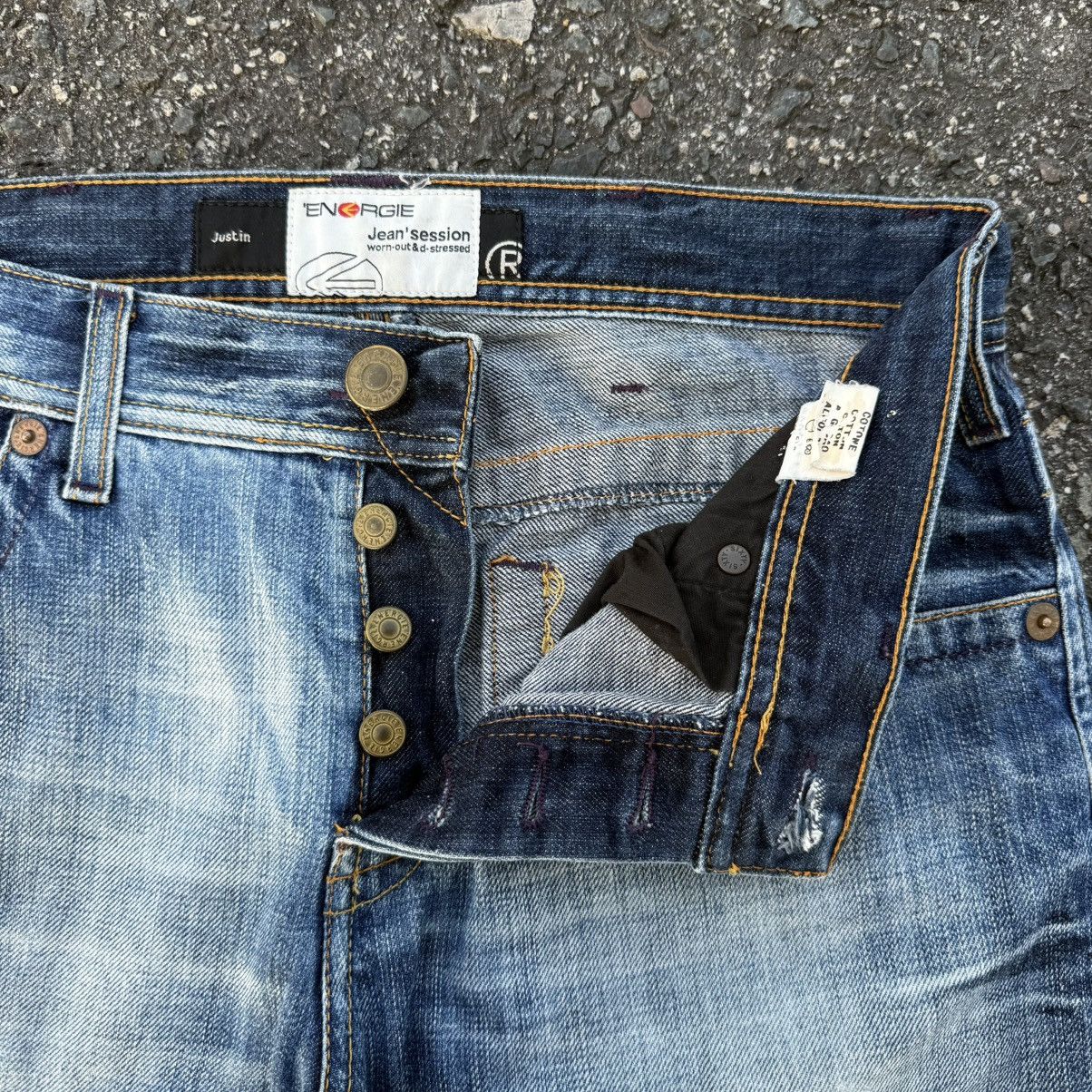 Energie VINTAGE JUSTIN ENERGIE BUTTON FLY FADED DENIM JEAN Size US 32 / EU 48 - 10 Thumbnail