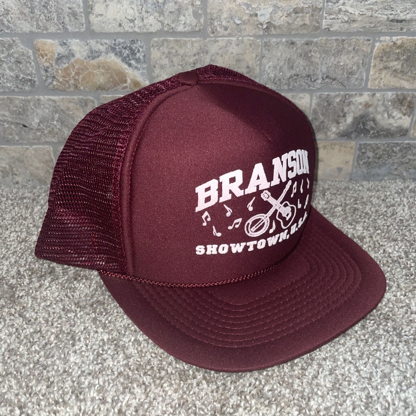 Vintage VINTAGE HaT Branson USA snapback hat Red Adjustable Men USA Snapback Hat Size ONE SIZE - 2 Thumbnail