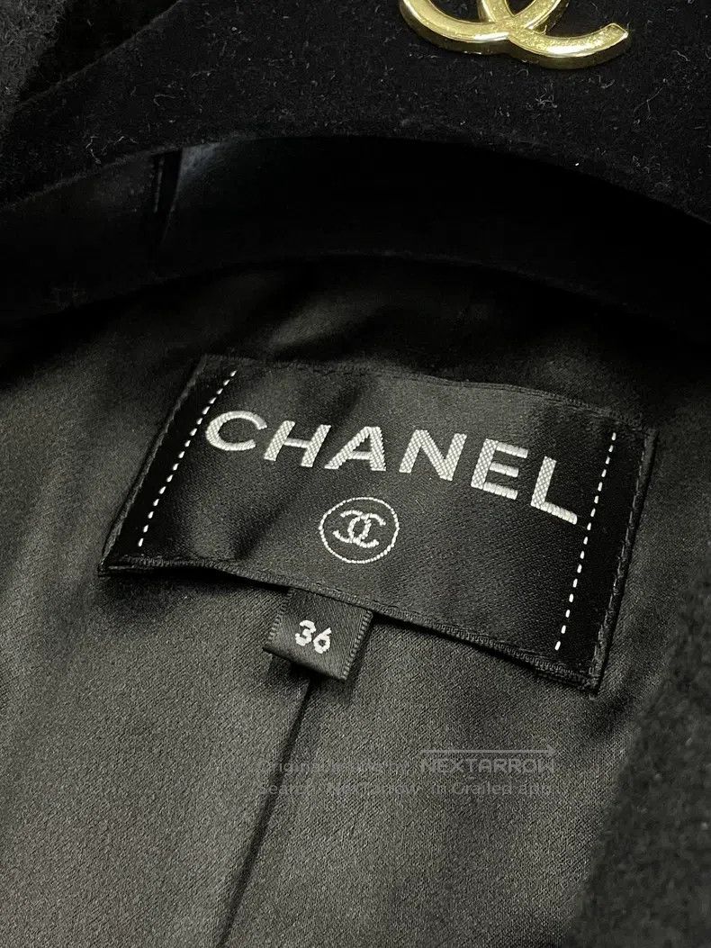 Chanel Chanel 23K black ruffled cashmere coat Size XS / US 0-2 / IT 36-38 - 5 Thumbnail