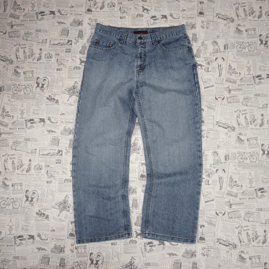 Anchor Blue 32 - Vintage Y2K anchor blue easy fit 00s skate baggy pants Size US 32 / EU 48 - 2 Thumbnail
