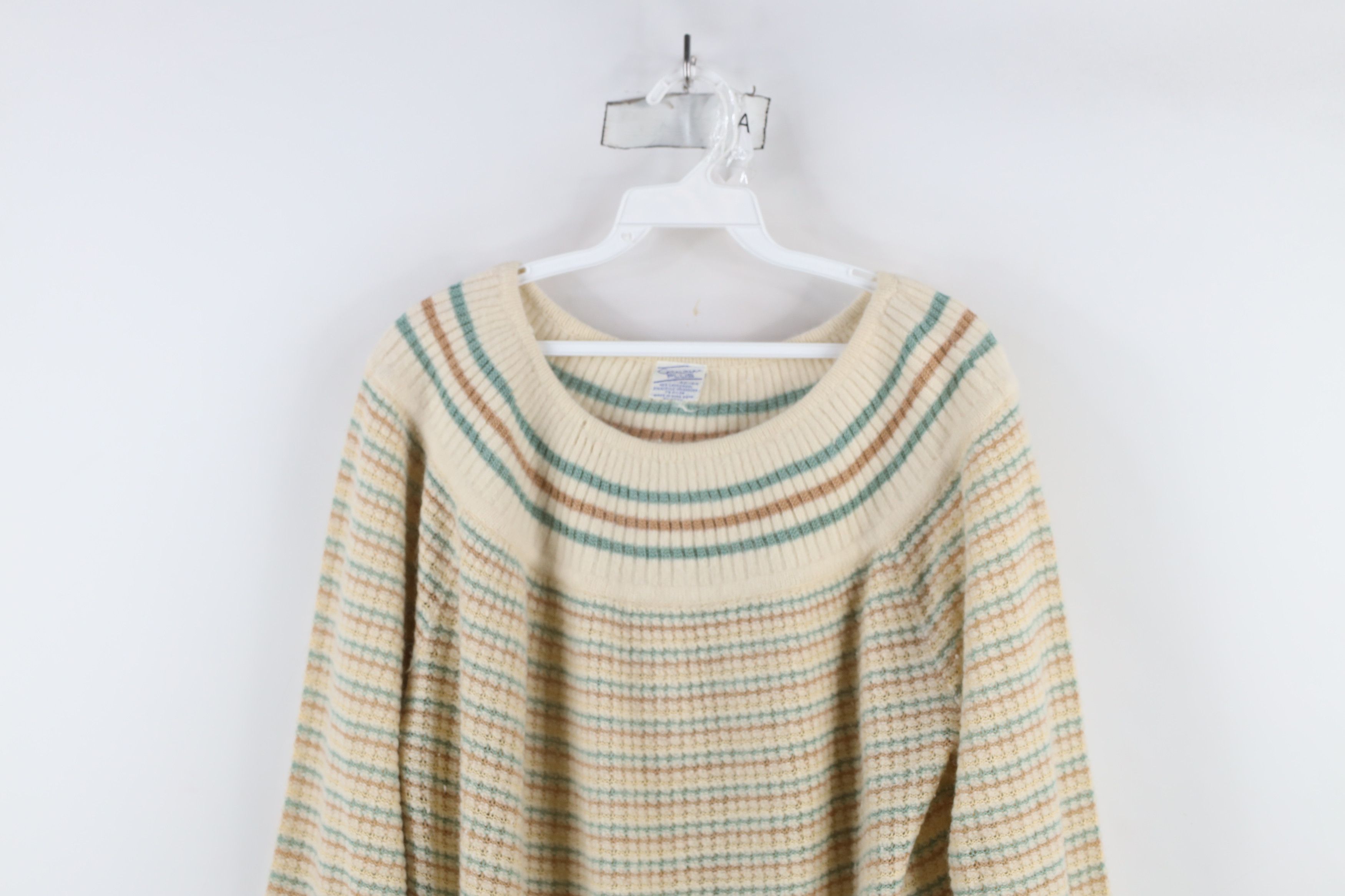 Vintage Vintage 70s Mid Century Modern MCM Lambswool Sweater Pastel Size M / US 6-8 / IT 42-44 - 2 Thumbnail