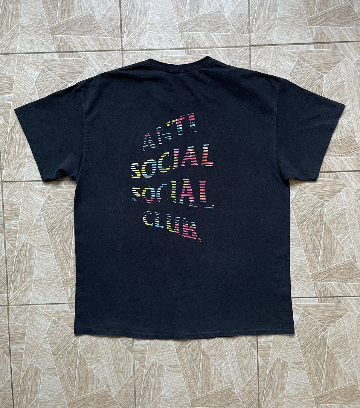 Anti Social Social Club × Vintage Anti Social Social Club ASSC Rainbow Blinds Logo USA Made XL Size US XL / EU 56 / 4 - 1 Thumbnail