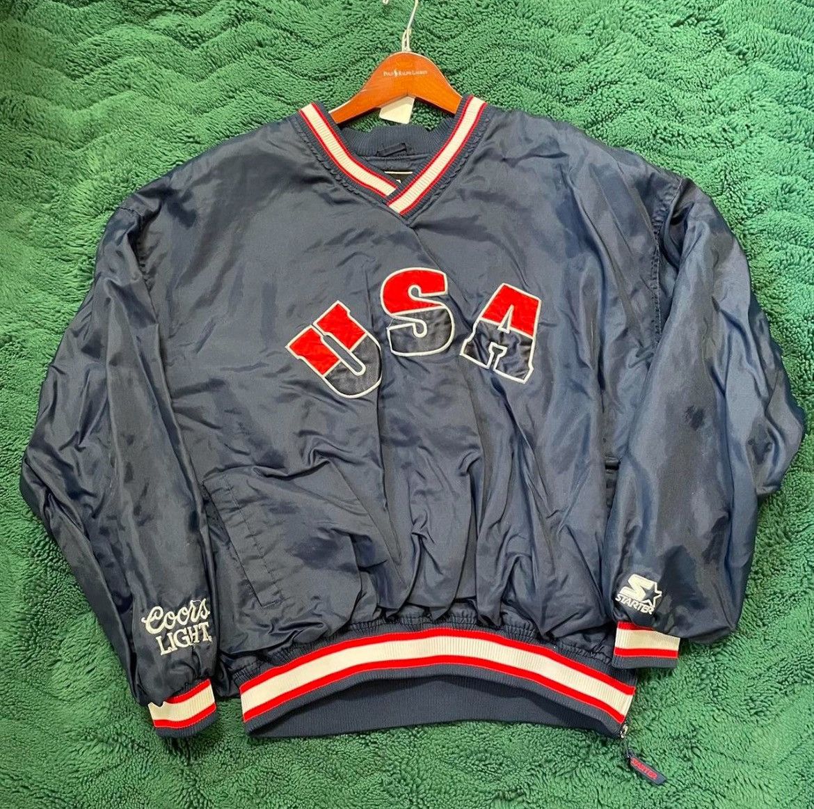 Starter USA Olympic Coors light starter pullover Size US XL / EU 56 / 4 - 1 Thumbnail