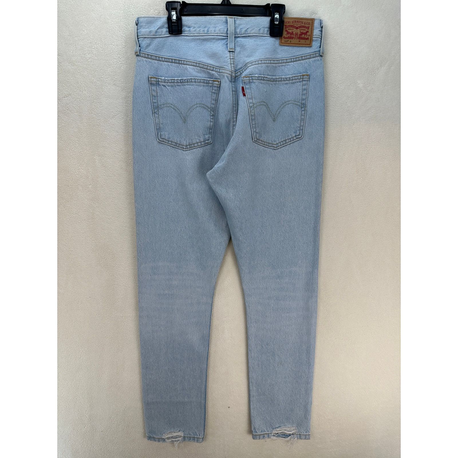 Levi's LEVI'S 501 SKINNY WOMEN'S 29X30 LIGHT WASH DENIM JEANS Size 29" - 5 Thumbnail