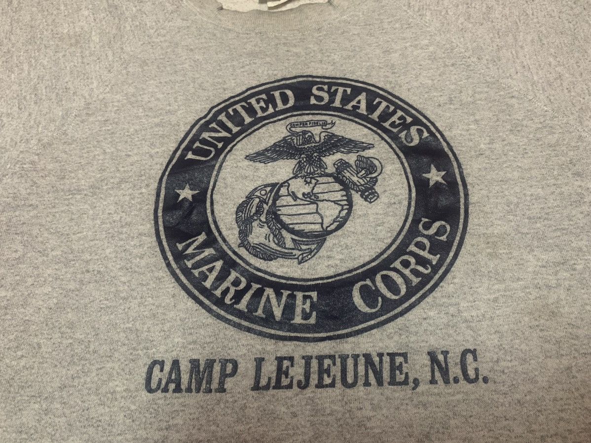 Vintage 70s USMC SWEATSHIRT BIG LOGO Size US L / EU 52-54 / 3 - 3 Thumbnail