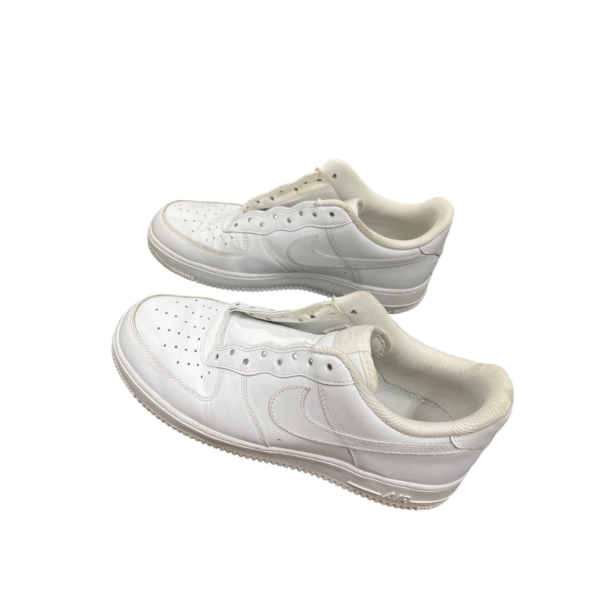 Nike Nike Air Force 1 mens white leather low top athletic sneaker Size US 9.5 / EU 42-43 - 4 Thumbnail