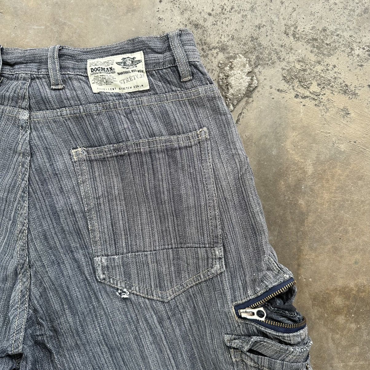 Japanese Brand × Jean × Vintage Vintage Dogman Faded Stretch Denim Cargo Pants Size US 31 - 10 Thumbnail