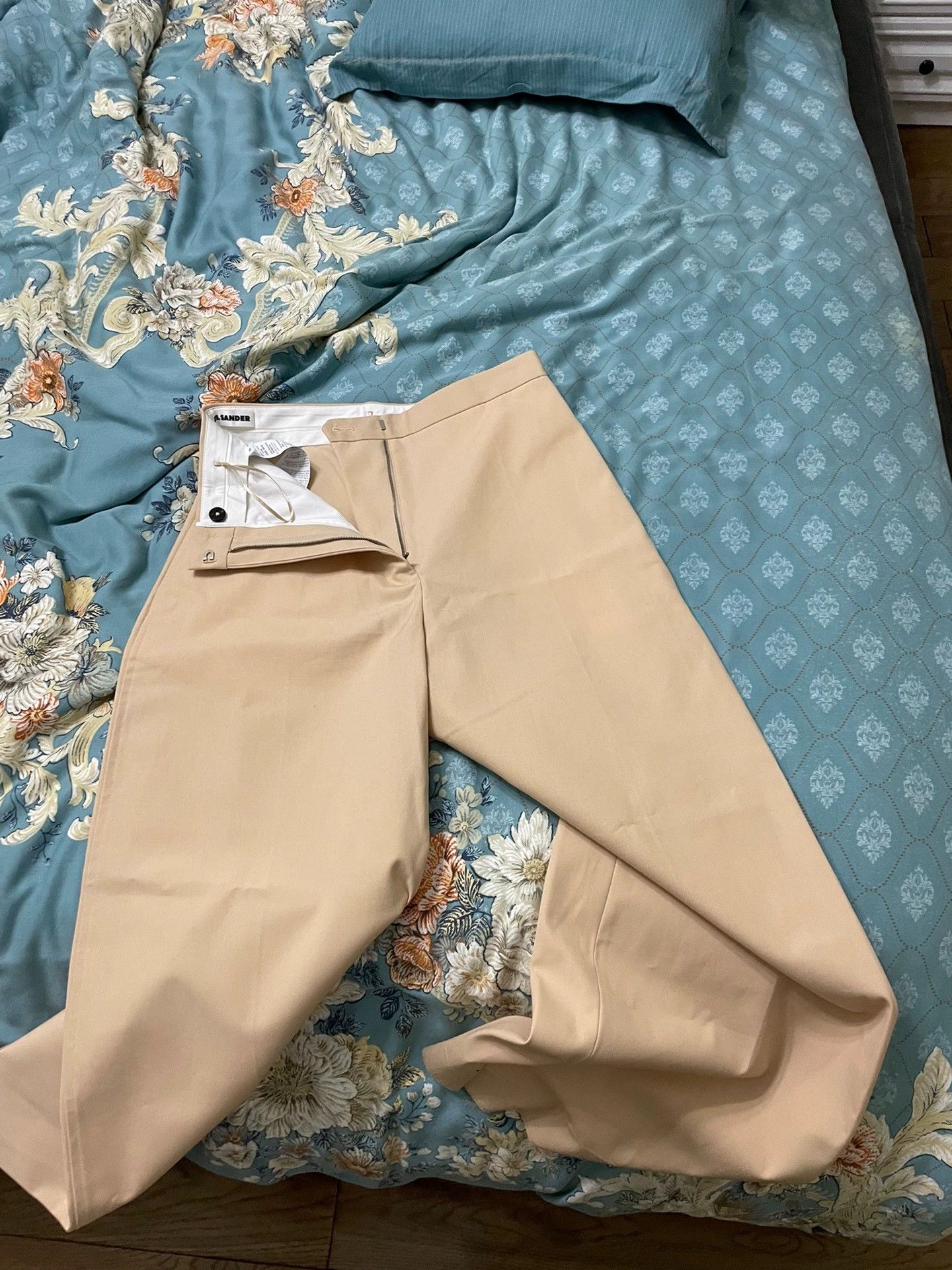 Jil Sander Jilsander pants light subtle pink drape comfy new Size US 34 / EU 50 - 3 Thumbnail