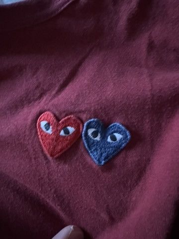 Comme des Garcons PLAY Comme des Garçons Play Double Heart T-Shirt Size US XL / EU 56 / 4 - 2 Thumbnail