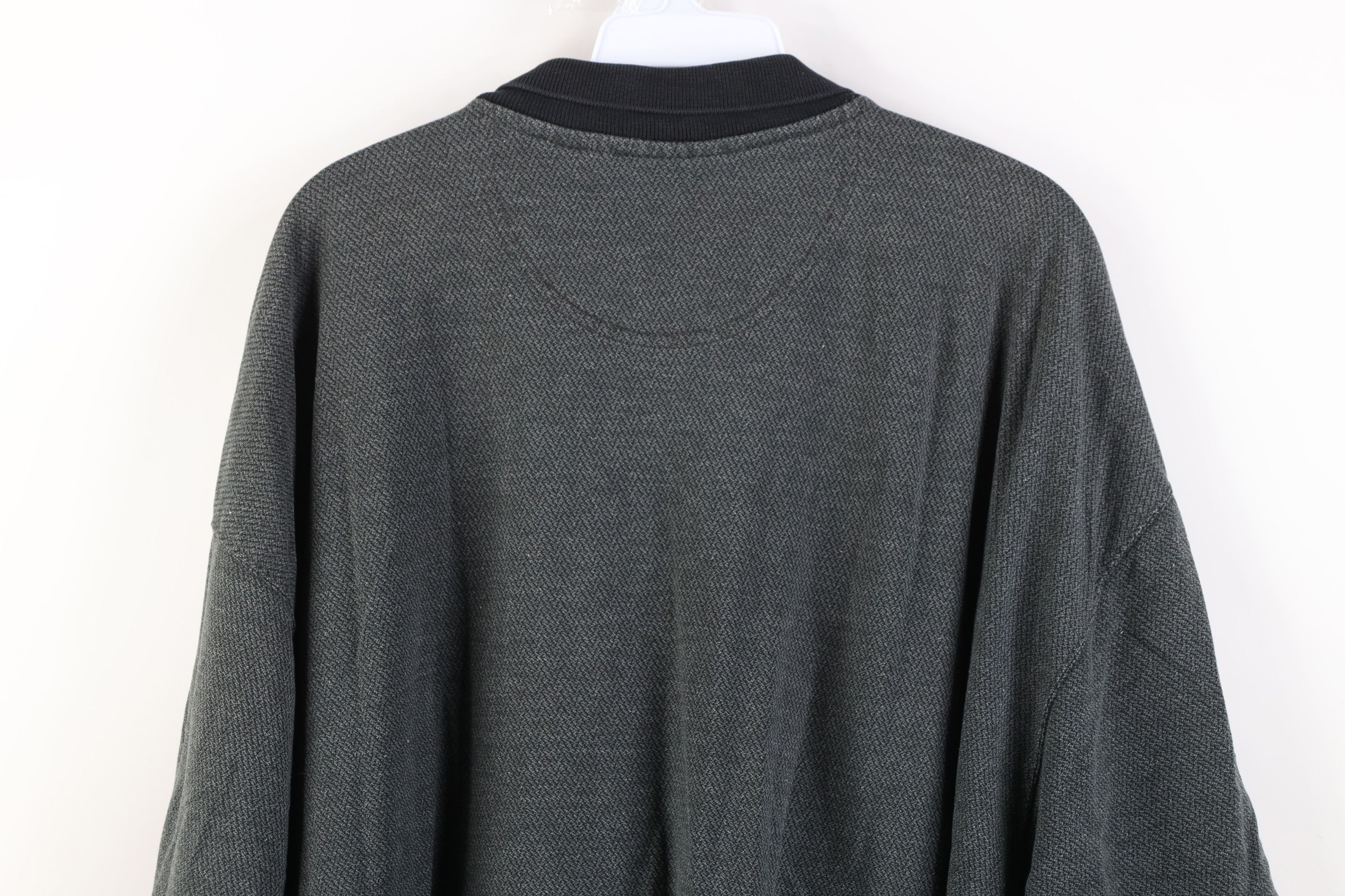 Vintage Vintage 90s Streetwear Fit Herringbone Knit Golf Polo Shirt Size US XL / EU 56 / 4 - 11 Thumbnail