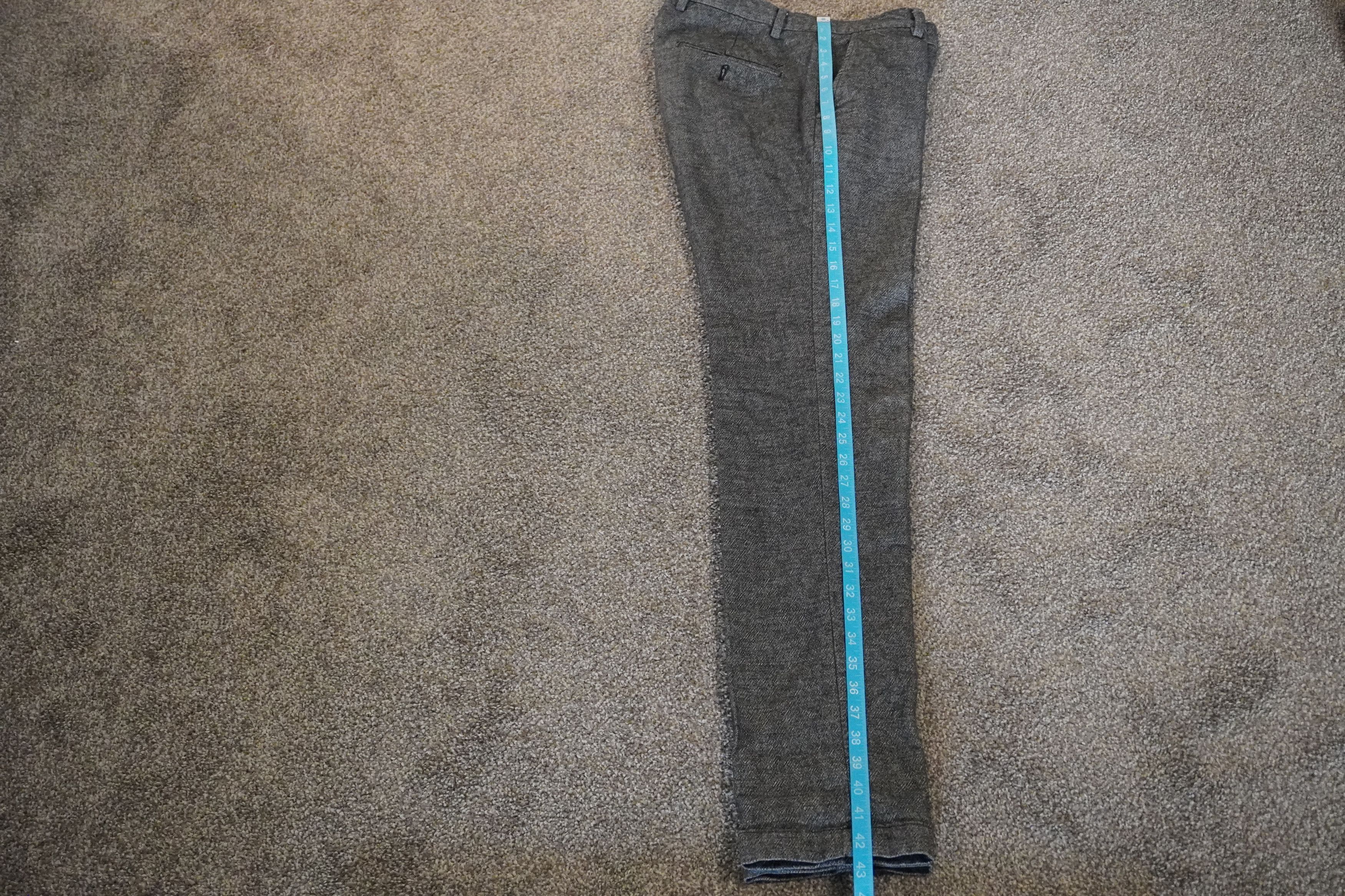 Mason's CHARCOAL FLANNEL SLACK Size US 30 / EU 46 - 4 Thumbnail