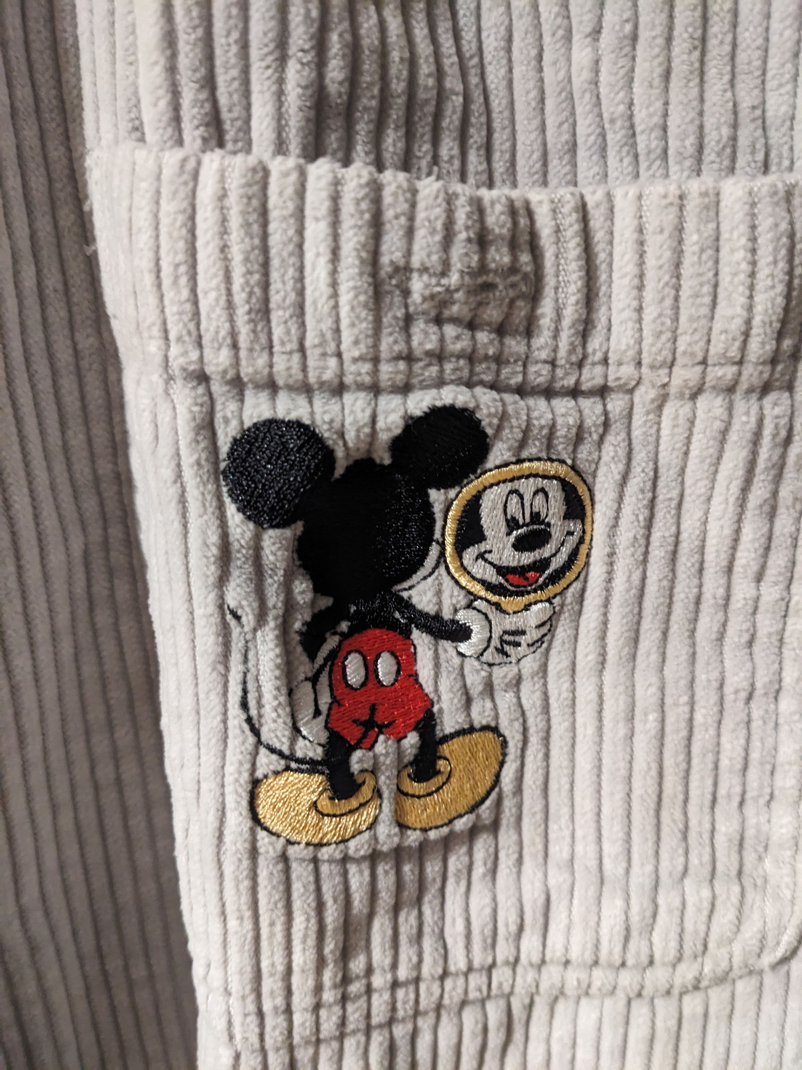 Disney × Vintage Vintage 90s Mickey Mouse Inc Disney Mirror Corduroy Shirt Size US L / EU 52-54 / 3 - 2 Thumbnail