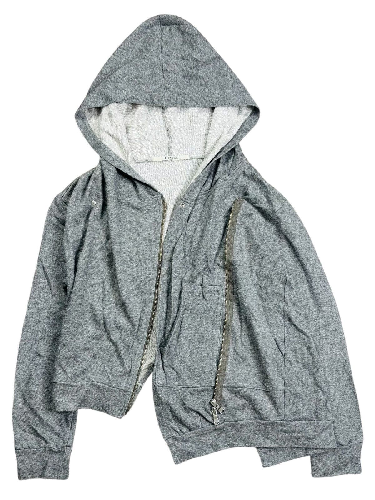 Limi Feu Archive Limi Feu - Asymetrical Zip Hoodie Size US M / EU 48-50 / 2 - 1 Thumbnail