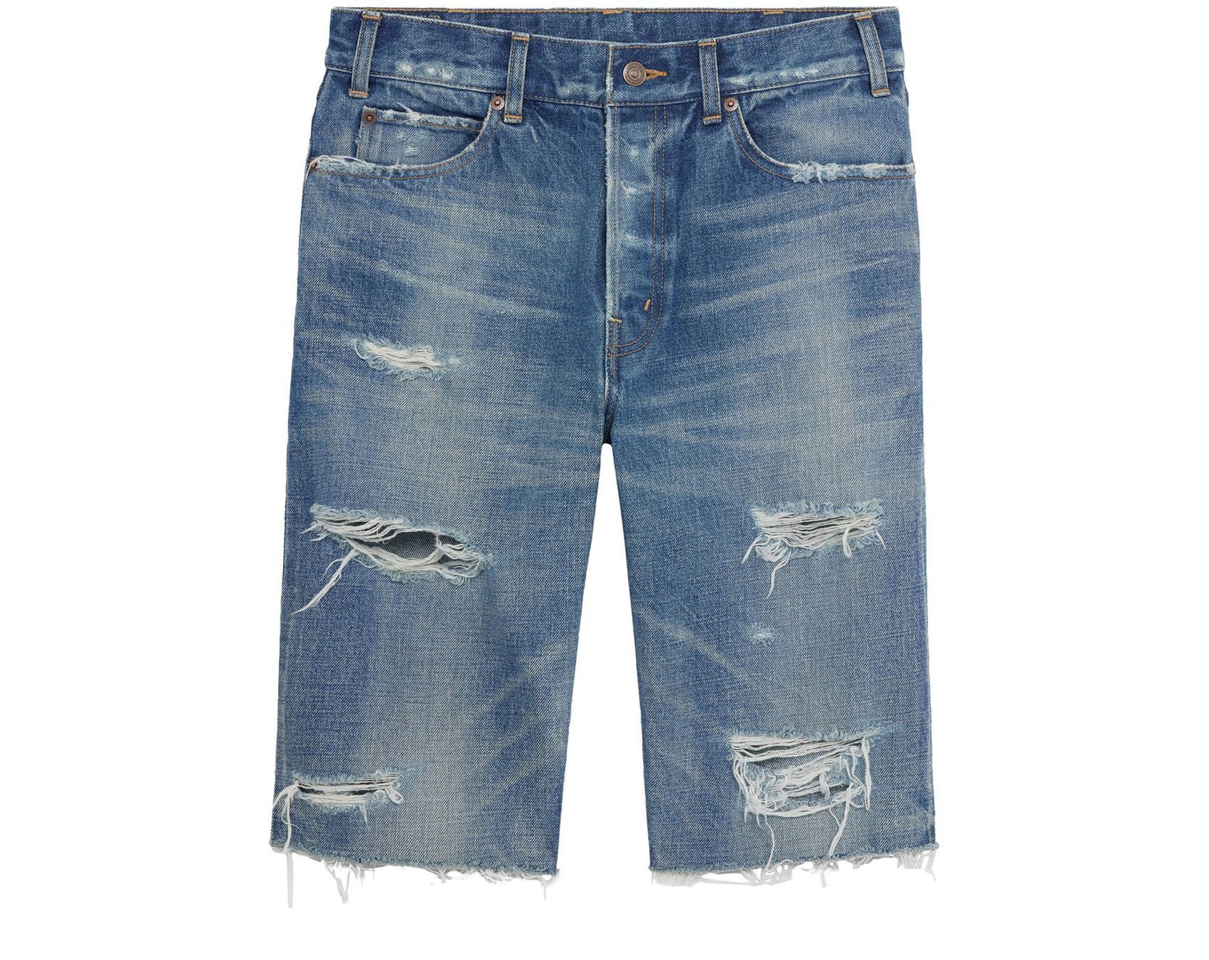 Celine o1bcso1str0824 Kurt Denim Short in Blue Size US 28 / EU 44 - 1 Thumbnail