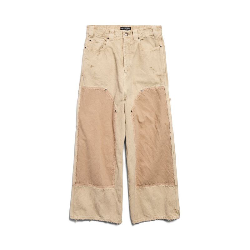 Balenciaga ripped off baggy pants in beige Size US 30 / EU 46 - 1 Preview