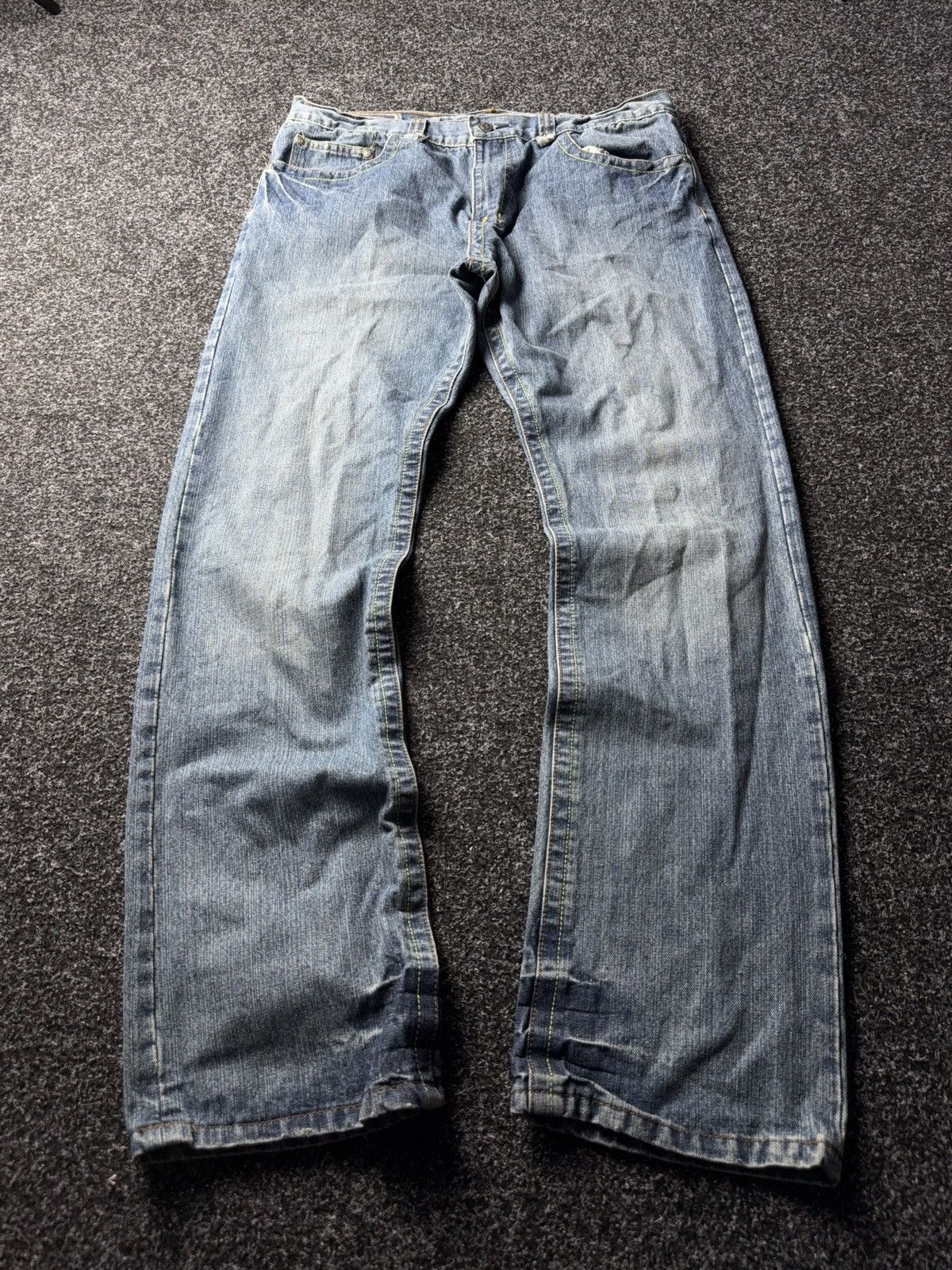 No Fear Vintage 90s No Fear Retro Y2K Baggy Denim pants jeans Size US 37 - 1 Thumbnail