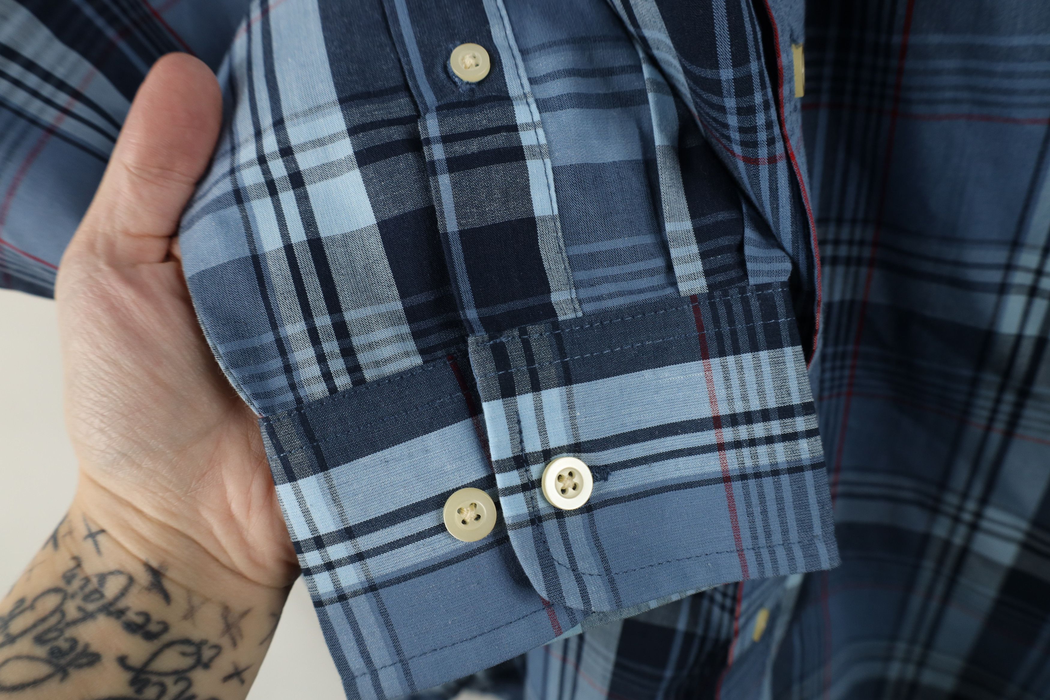 Vintage Deadstock Vintage 90s Streetwear Button Down Shirt Plaid Size US M / EU 48-50 / 2 - 5 Thumbnail
