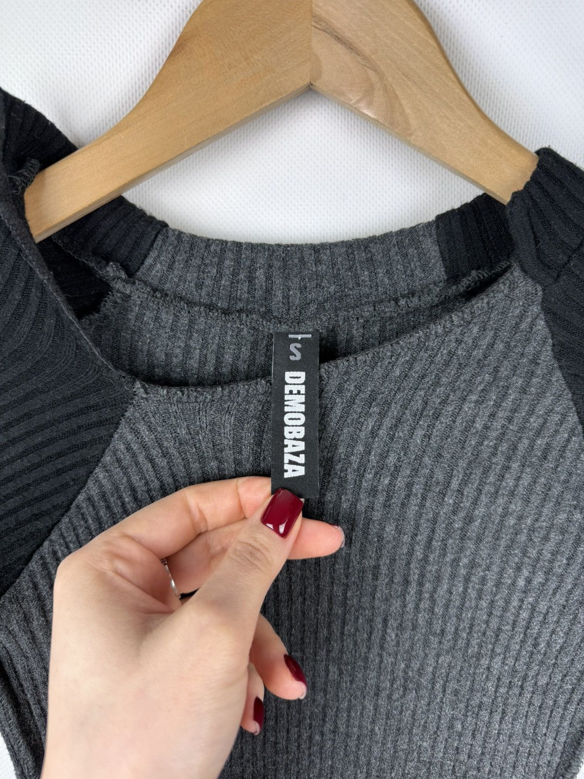 Demobaza Demobaza Avant-garde Ribbed Bodycon LS Sweater Dress Size S / US 4 / IT 40 - 11 Thumbnail