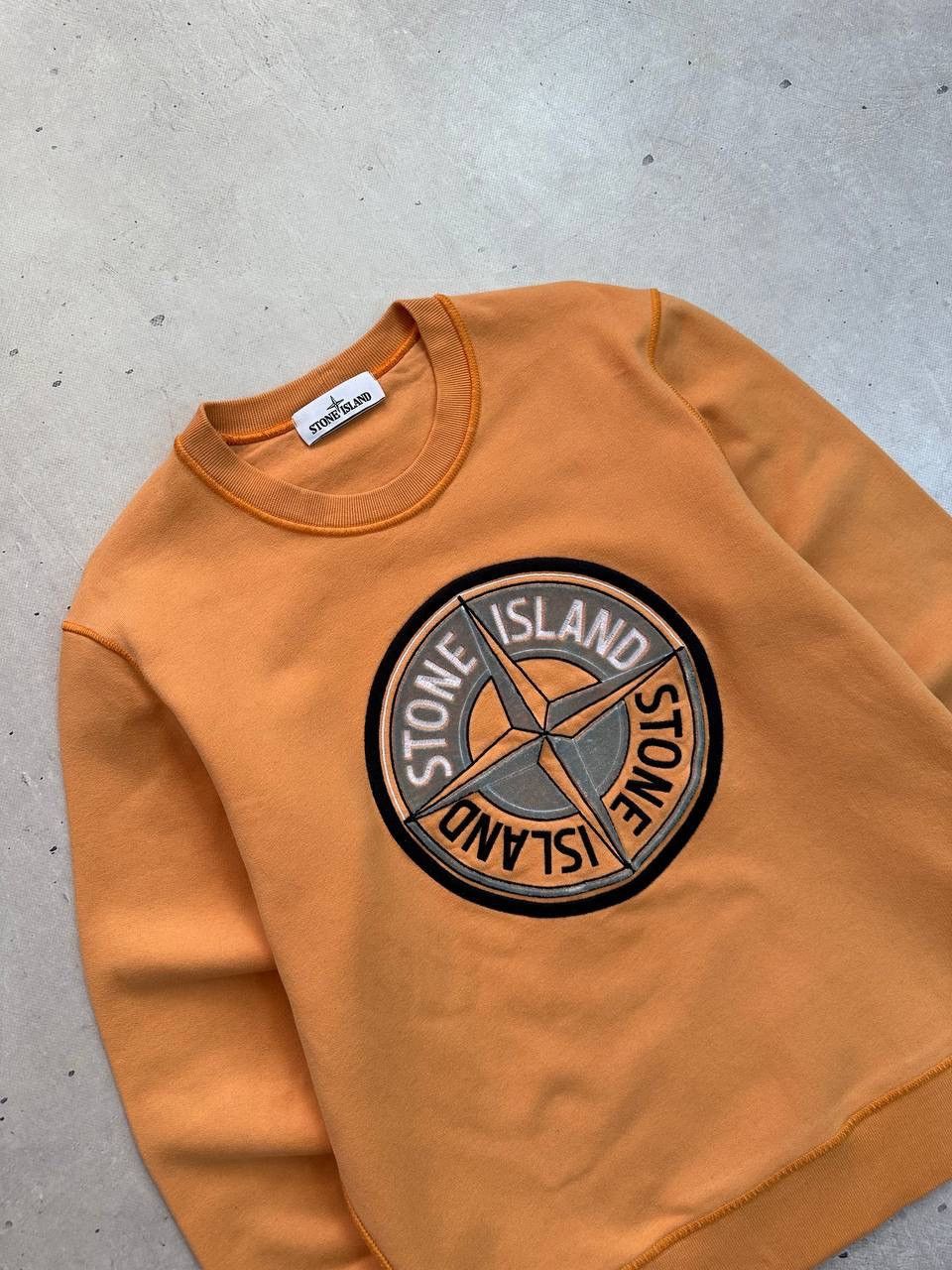 Stone Island Stone Island Compass Logo Sweatshirt Orange Crewneck Size M Size US M / EU 48-50 / 2 - 5 Thumbnail