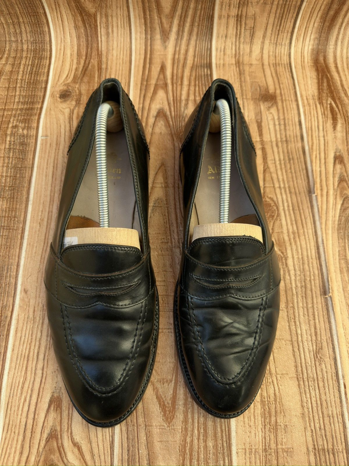 Alden Alden Leather Shell Cordovan Loafers Black Size US 10.5 / EU 43-44 - 5 Thumbnail