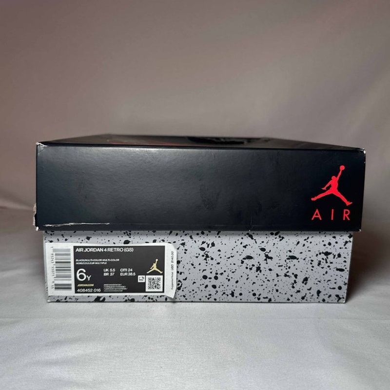 Jordan Brand × Nike Size 6 - Nike Air Jordan 4 Retro GS Red Thunder Men's Shoes Size US 6 / EU 39 - 9 Thumbnail