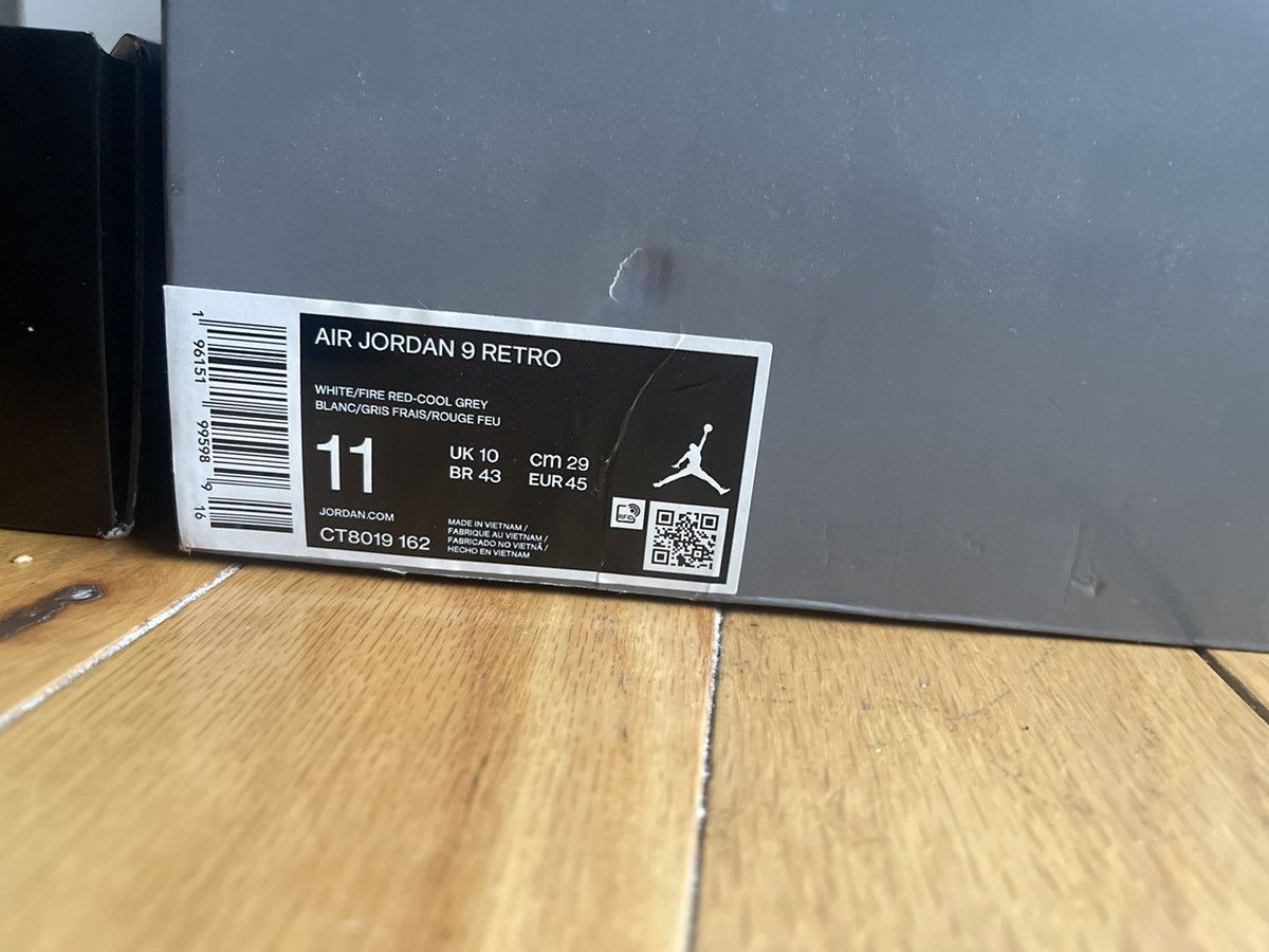 Jordan Brand Fire Red Jordan 9 Retro Size US 11 / EU 44 - 7 Thumbnail