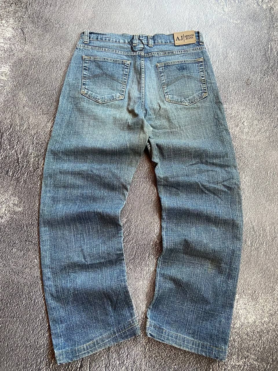 Armani Vintage Armani Jeans y2k distressed denim pants Size US 32 / EU 48 - 1 Thumbnail