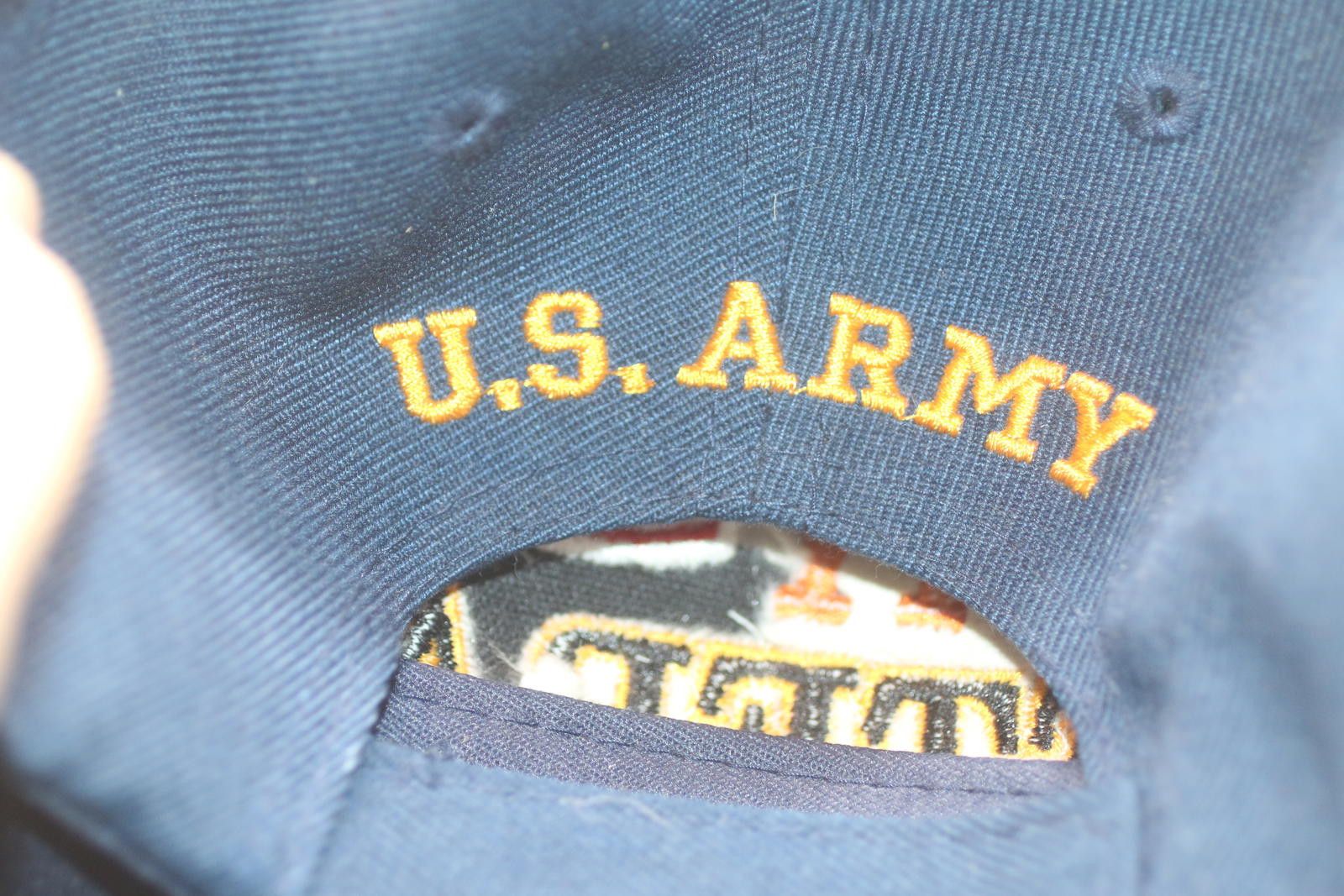 The Unbranded Brand U.S. Army Veteran Embroidered Navy Blue Cap Size ONE SIZE - 7 Thumbnail