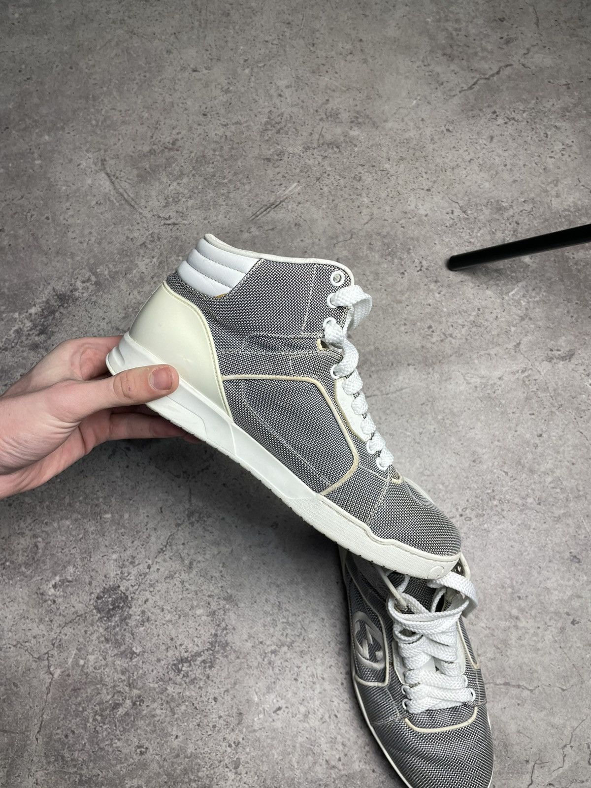 Gucci Gucci Gray High Top Sneakers Size US 8 / EU 41 - 8 Thumbnail