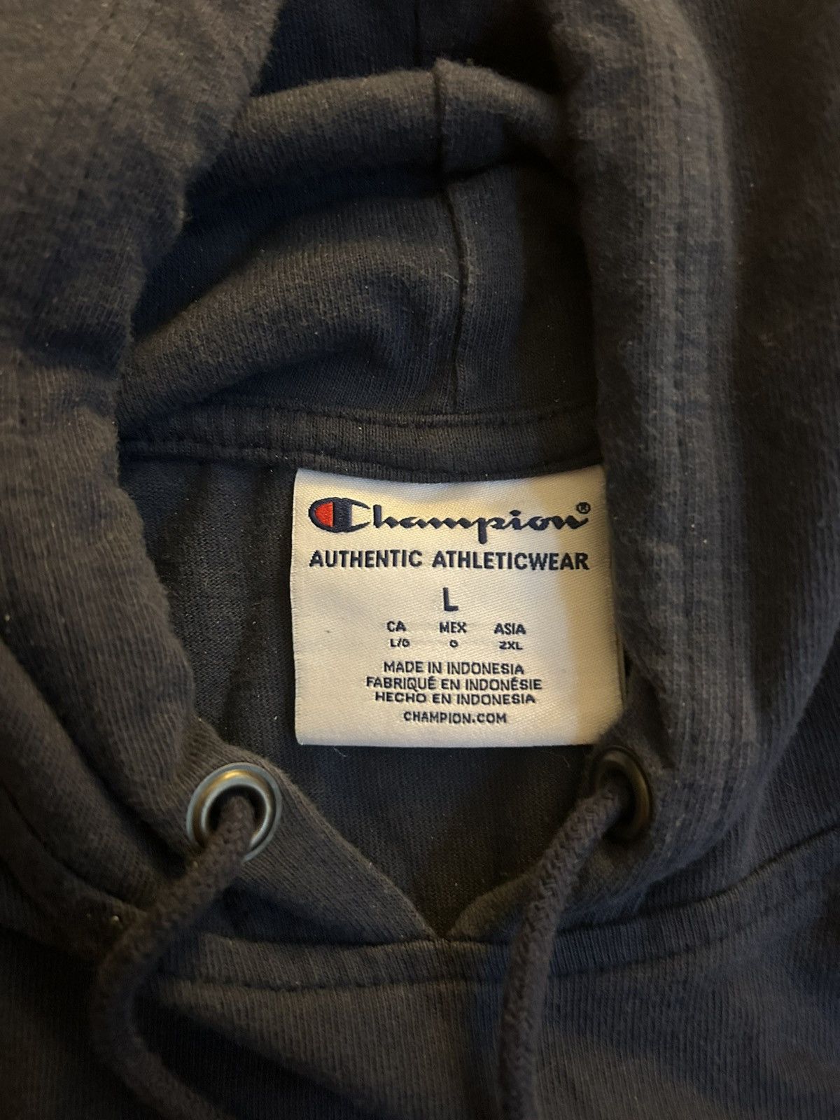 Champion Champion Navy Blue Large Hoodie Size US L / EU 52-54 / 3 - 2 Thumbnail