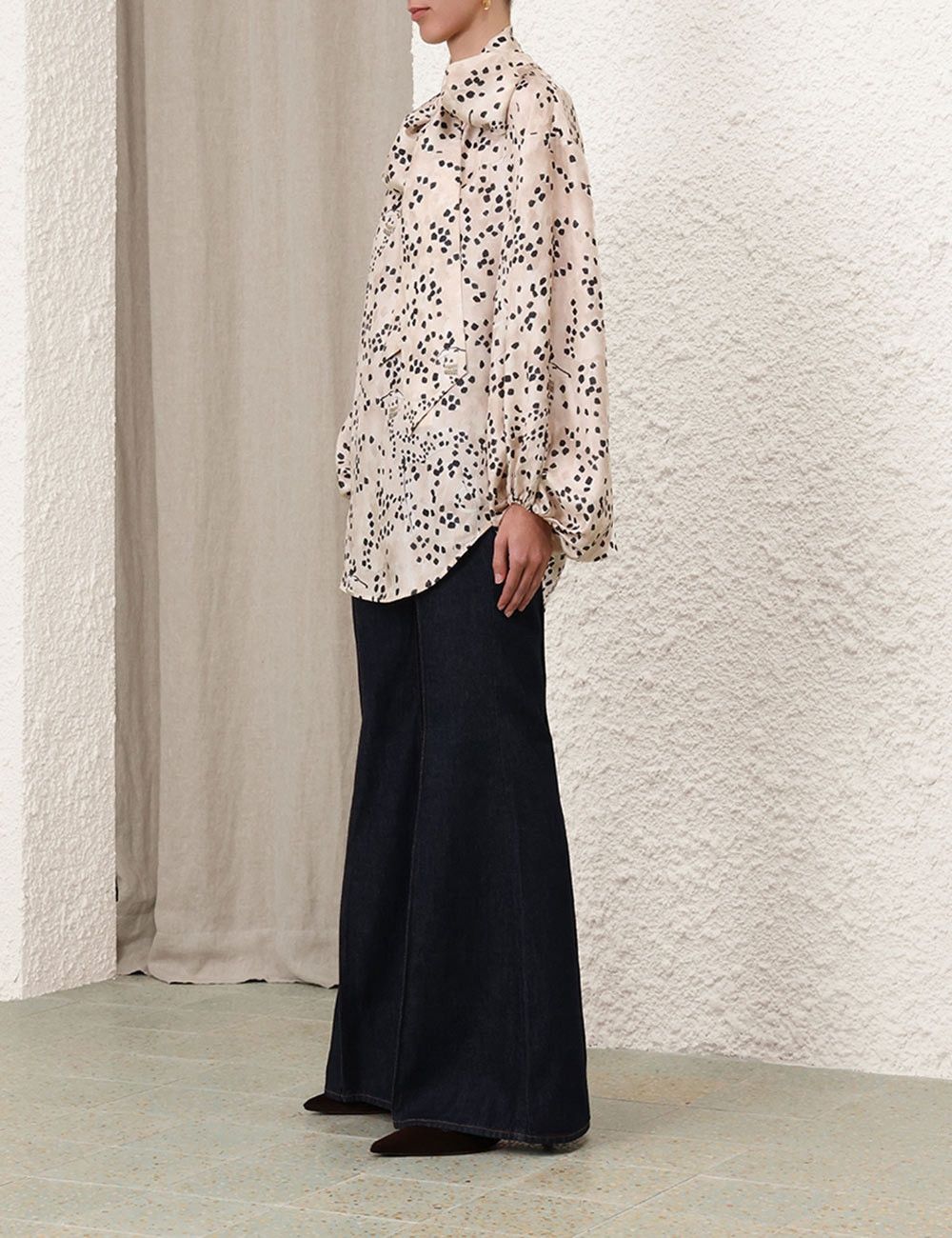 Zimmermann oc11z0925 Illustration Draped Mini Dress in Multicolor Size M / US 6-8 / IT 42-44 - 3 Thumbnail