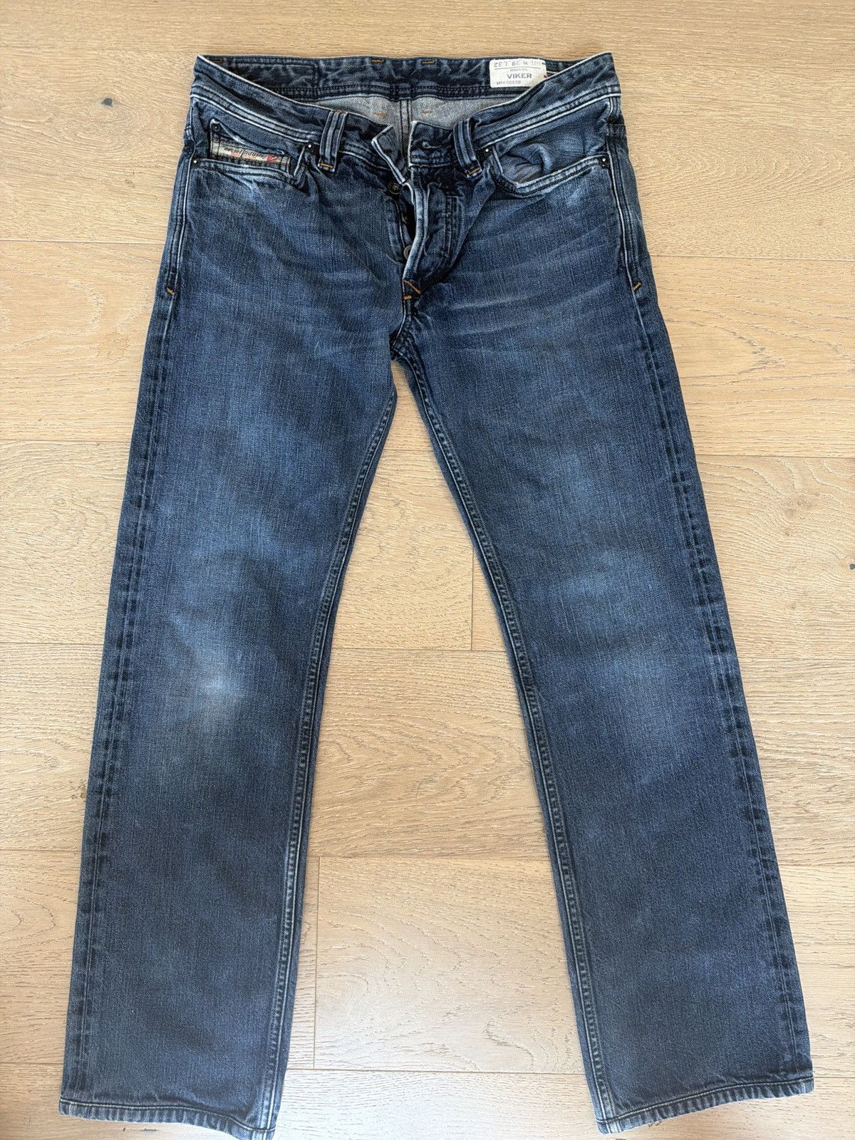 Diesel Vintage Y2K Diesel Viker Straight Leg Jeans 29x32 Dark Wash Size US 30 / EU 46 - 1 Thumbnail
