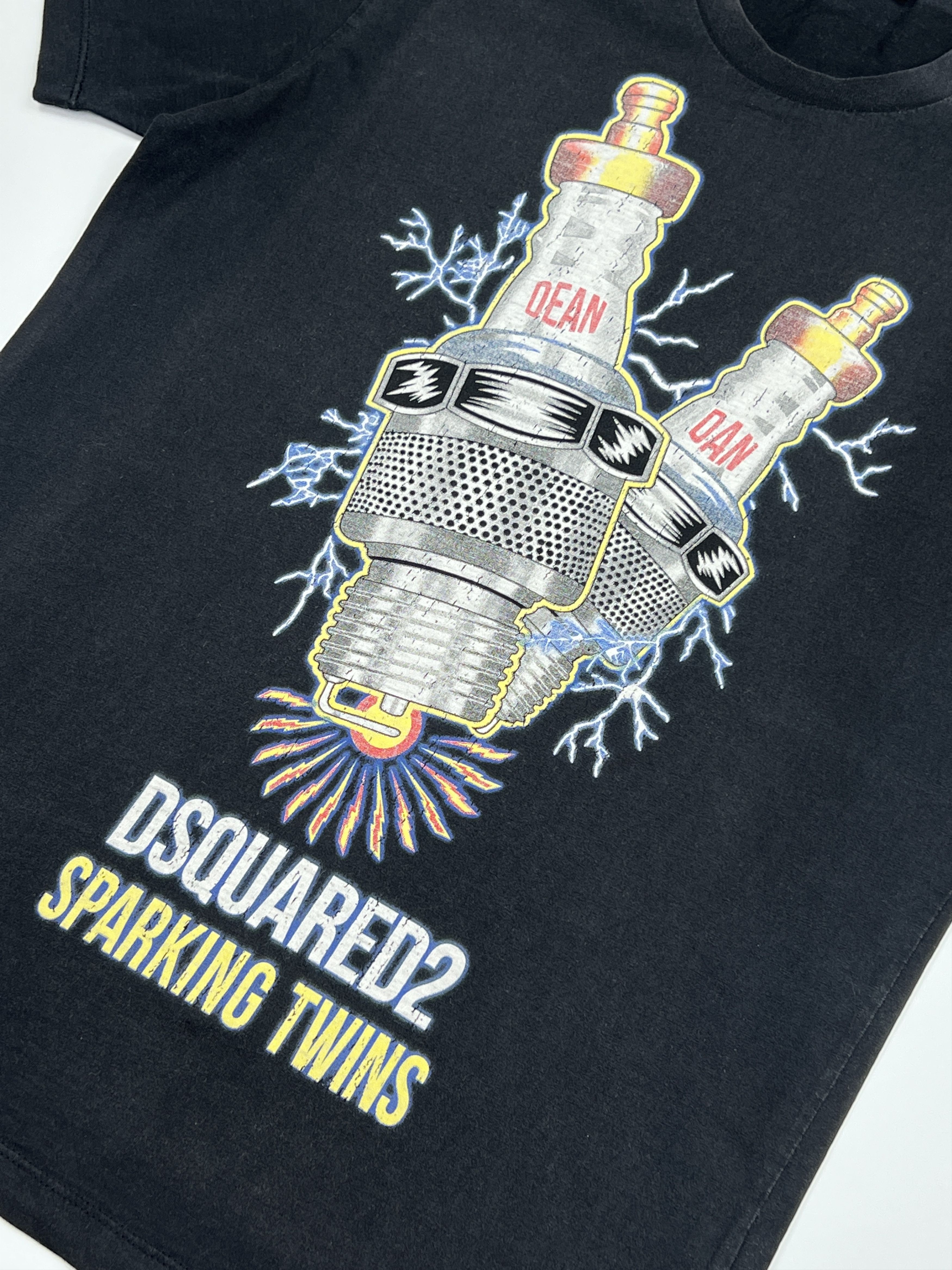 Dsquared2 Dsquared Sparkling Twins Faded Graphic Tee Size US M / EU 48-50 / 2 - 3 Thumbnail