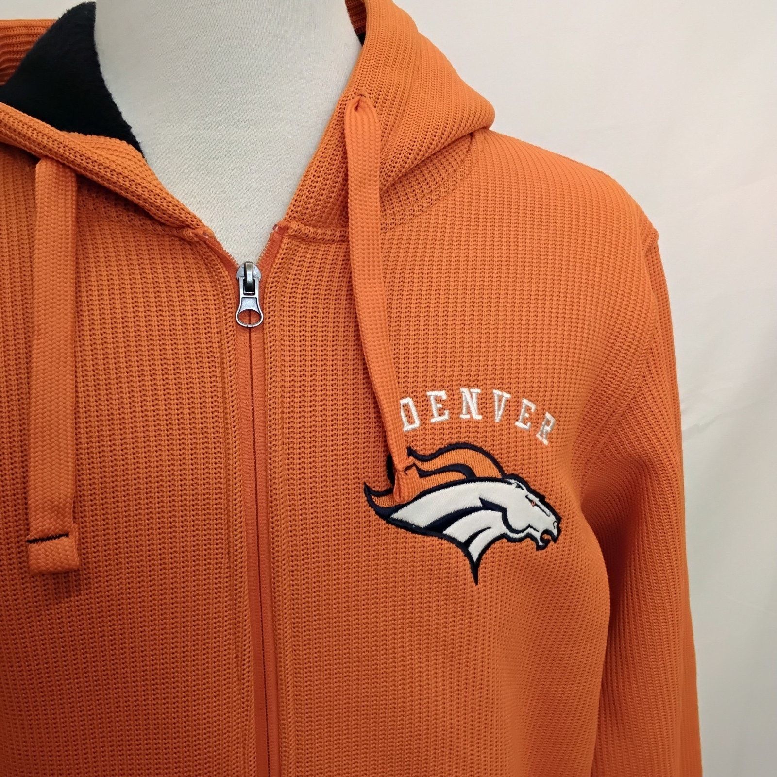 NFL NFL Denver Broncos Hoodie Men's Small Orange Full Zip Size US S / EU 44-46 / 1 - 4 Thumbnail