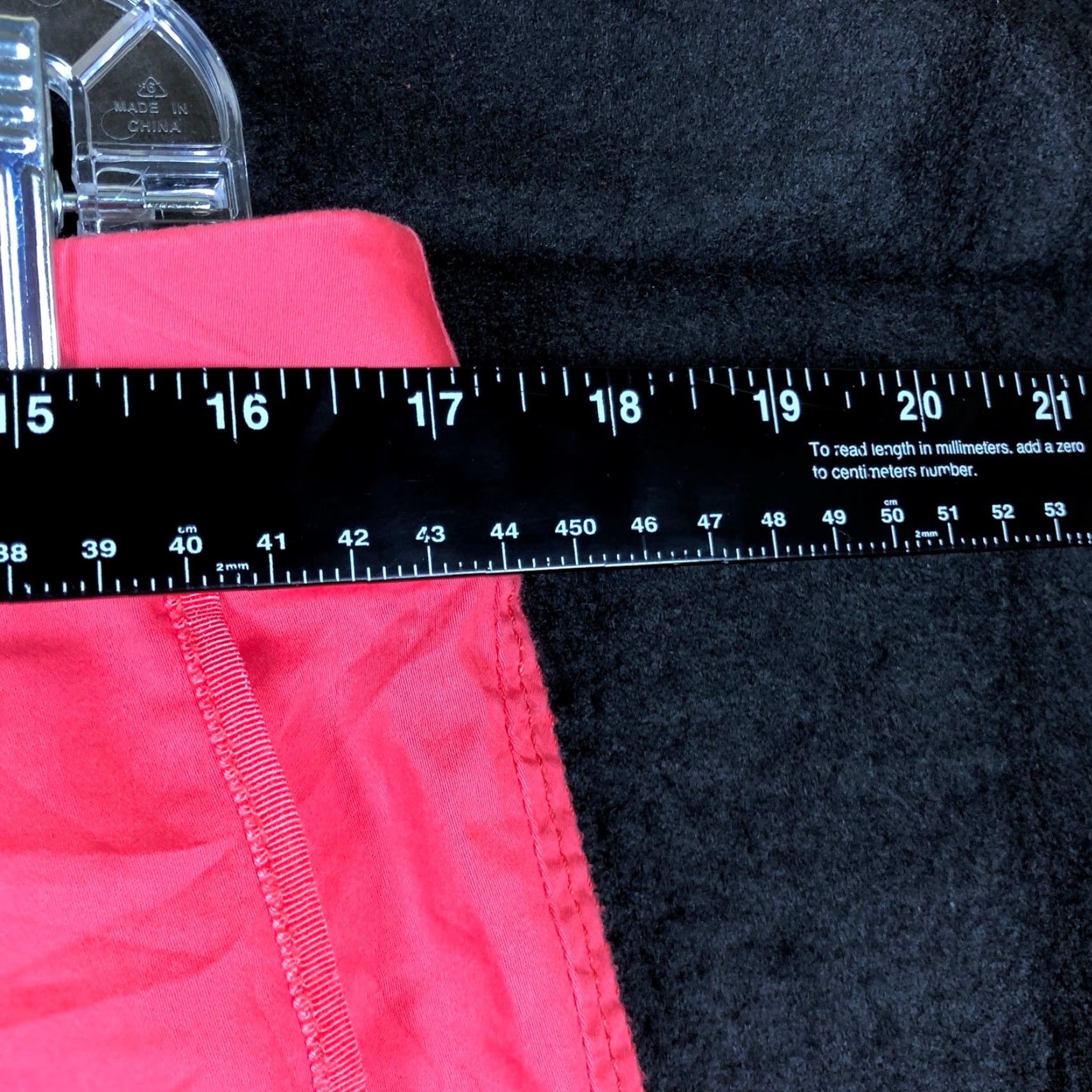 Vintage Chicos Womens Pants Red High Rise Cropped Stretch 1.5 M Cropped Front Flat Front Zip Button Pockets Casual Workwear 34 in Inseam 27 in Regular Size 24" / US 00 / IT 34 - 6 Thumbnail
