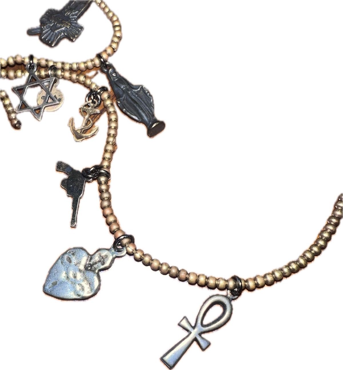 Gunda Gunda charms bracelet brass beaded vkei Size ONE SIZE - 4 Thumbnail
